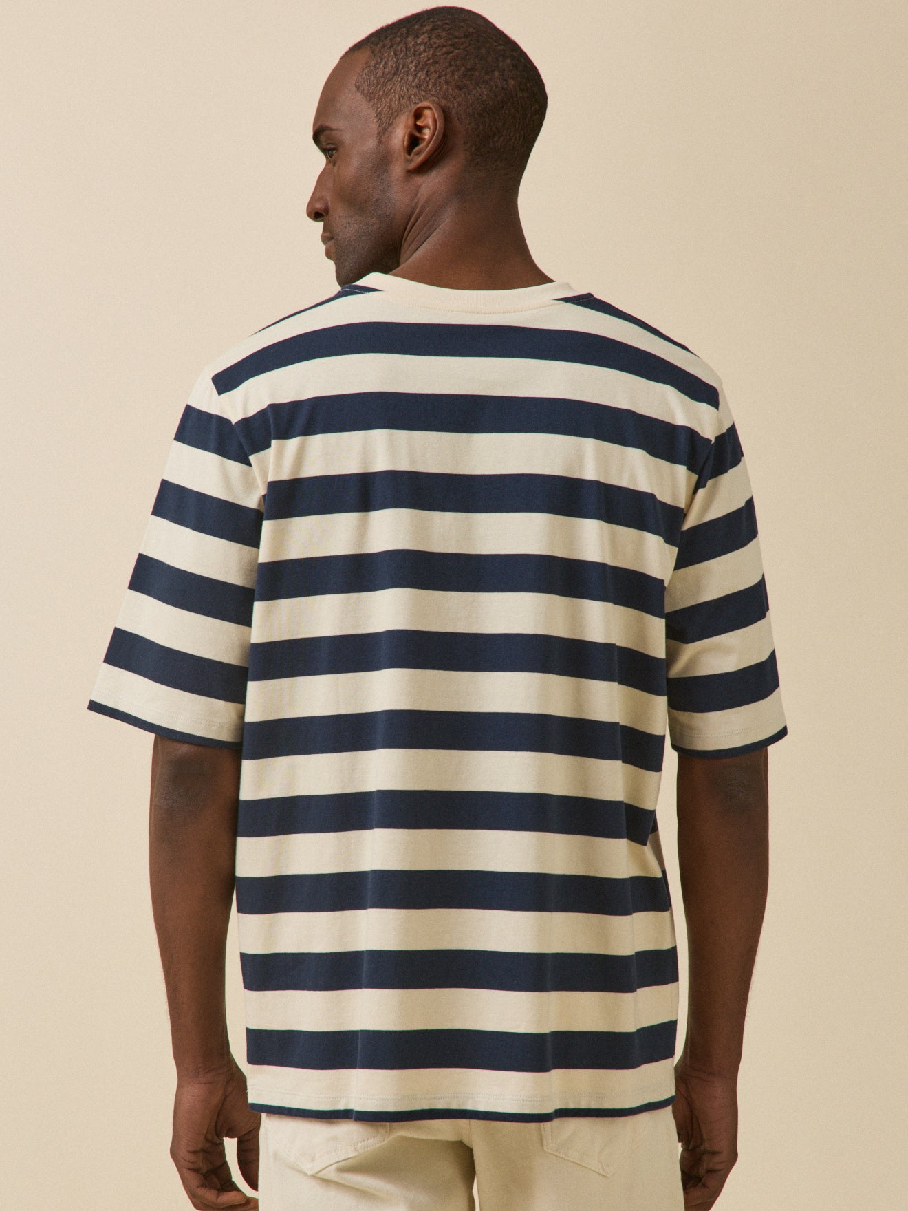 T-shirt rayé homme coton biologique