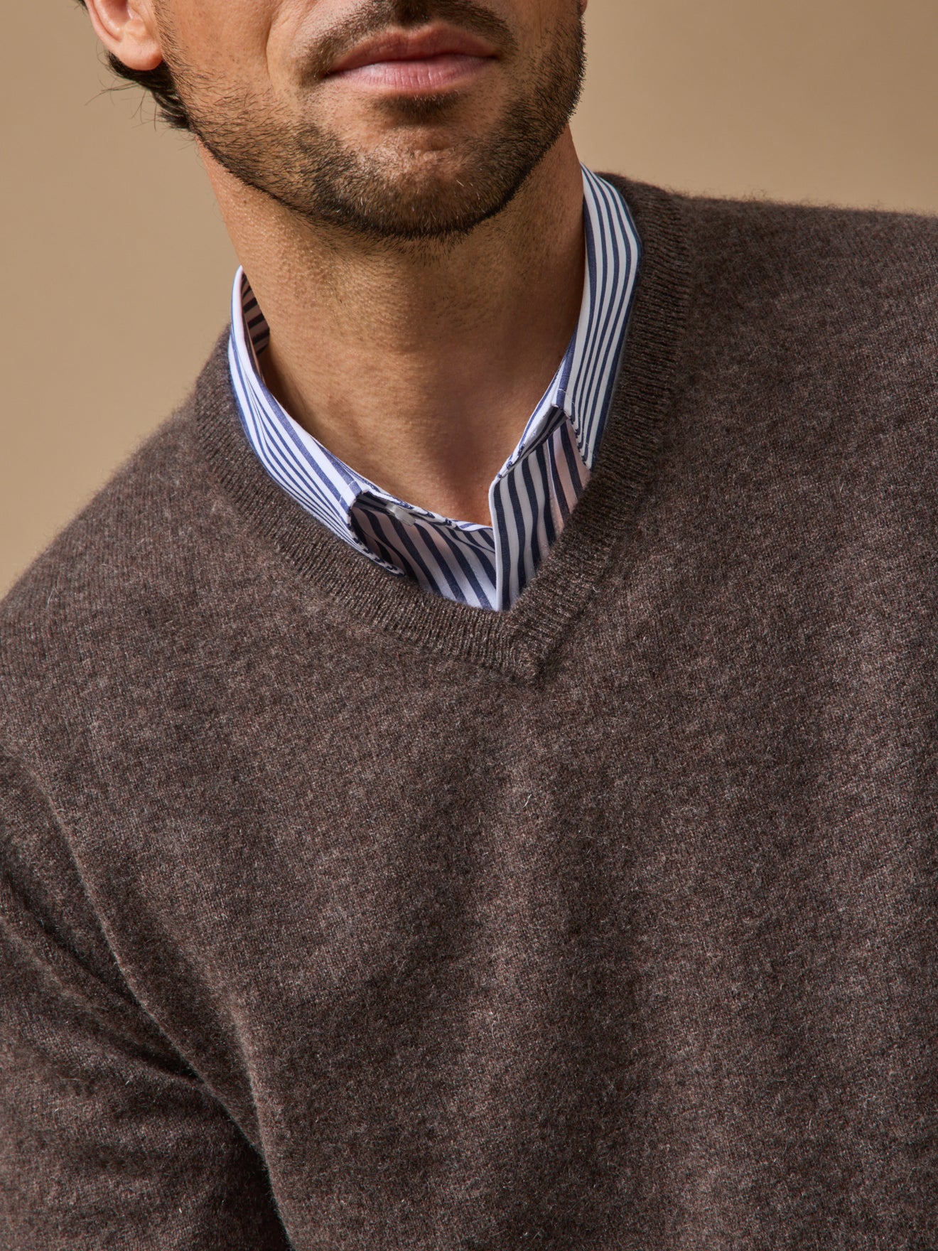 Pull col V homme - Collection Cachemire
