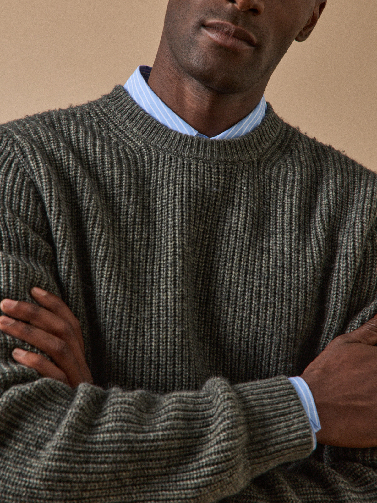 Pull Homme Vince Camuto Col Roulé - Laine Et Acrylique - Anthracite Taille L - Neuf étiqueté