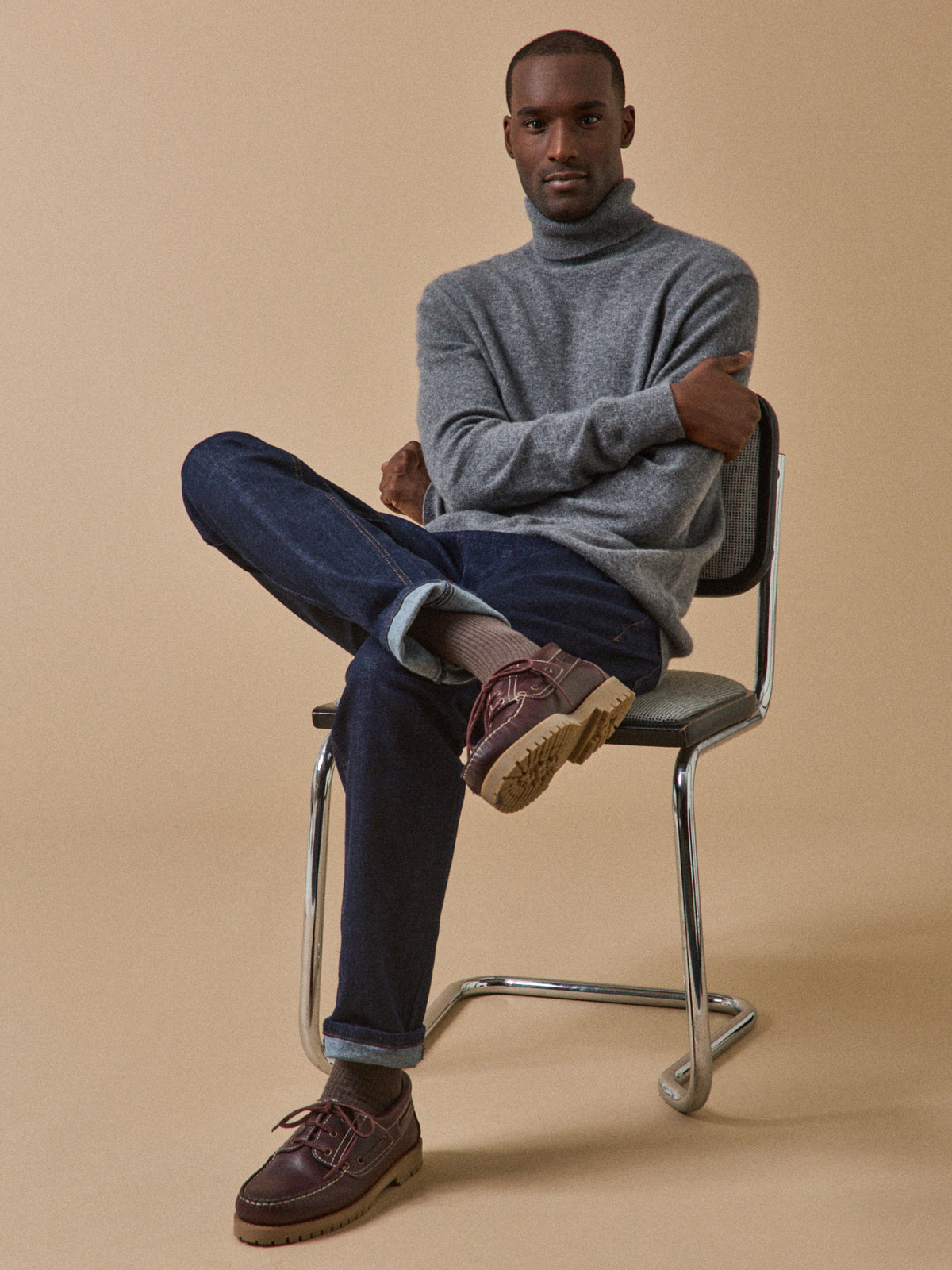 Pull col roulé homme - Collection Cachemire