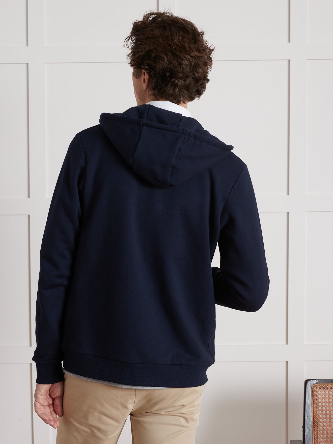 Sweat zippé à capuche homme