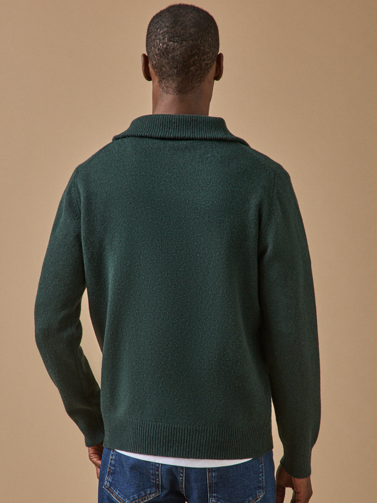 Pull col camionneur laine mérinos homme