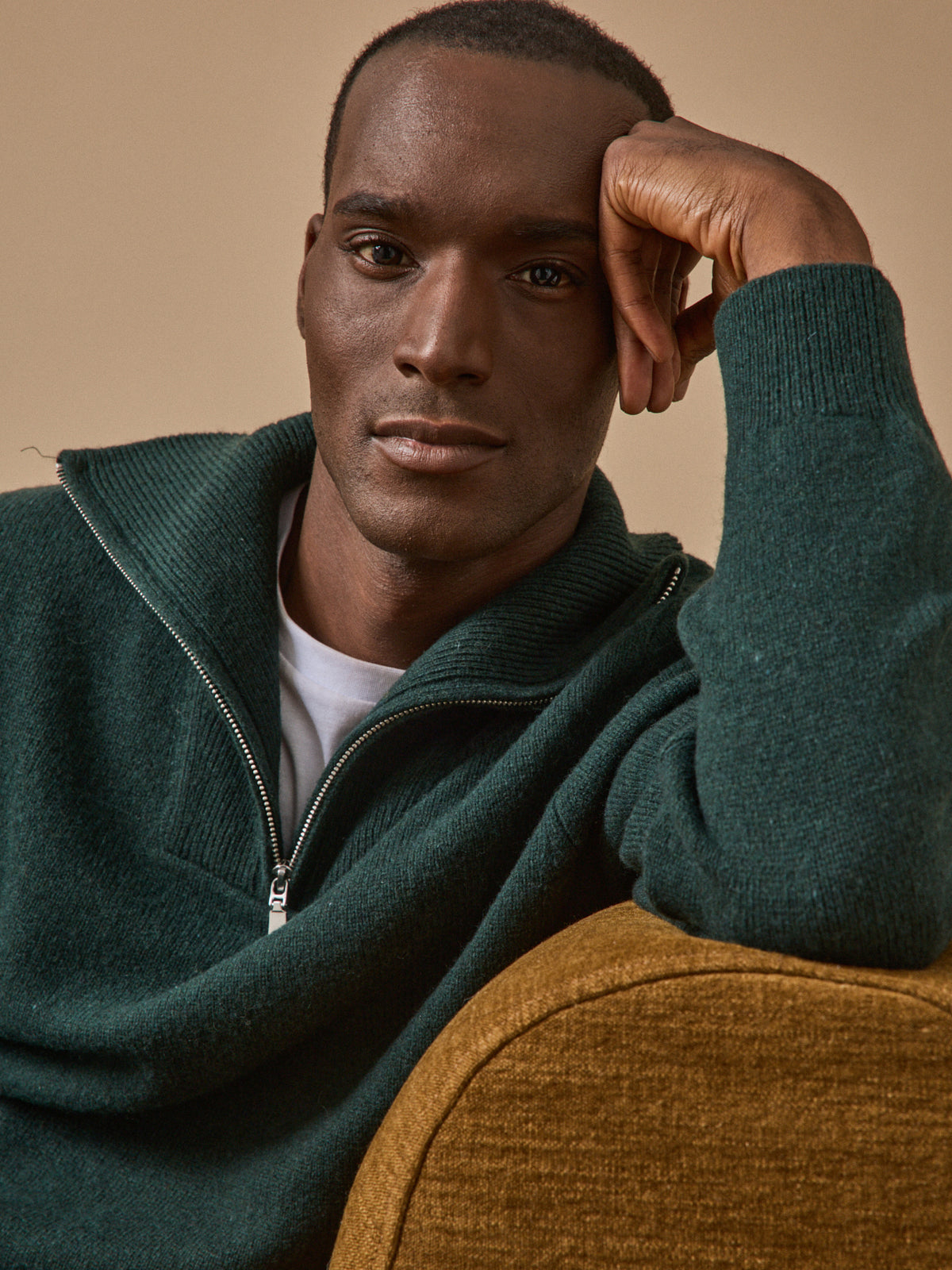 Pull col camionneur laine mérinos homme
