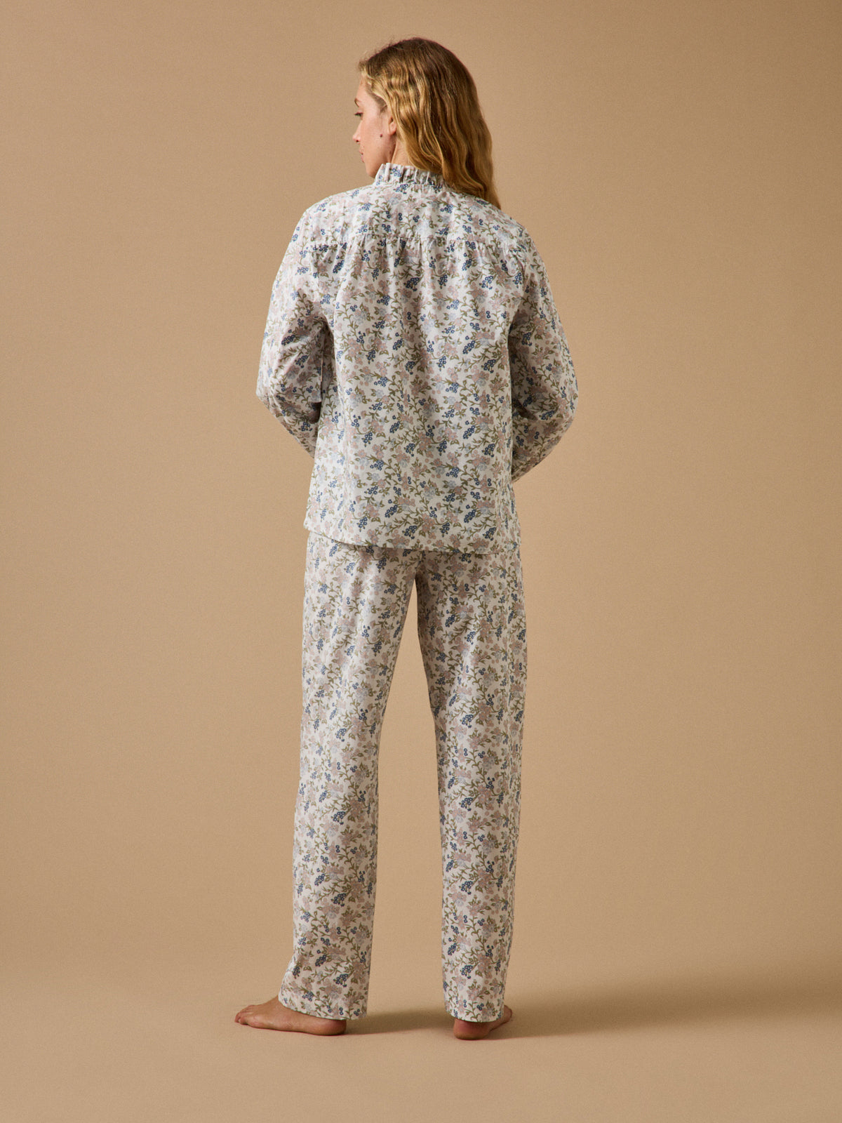Pyjama volanté femme imprimé Mathilde