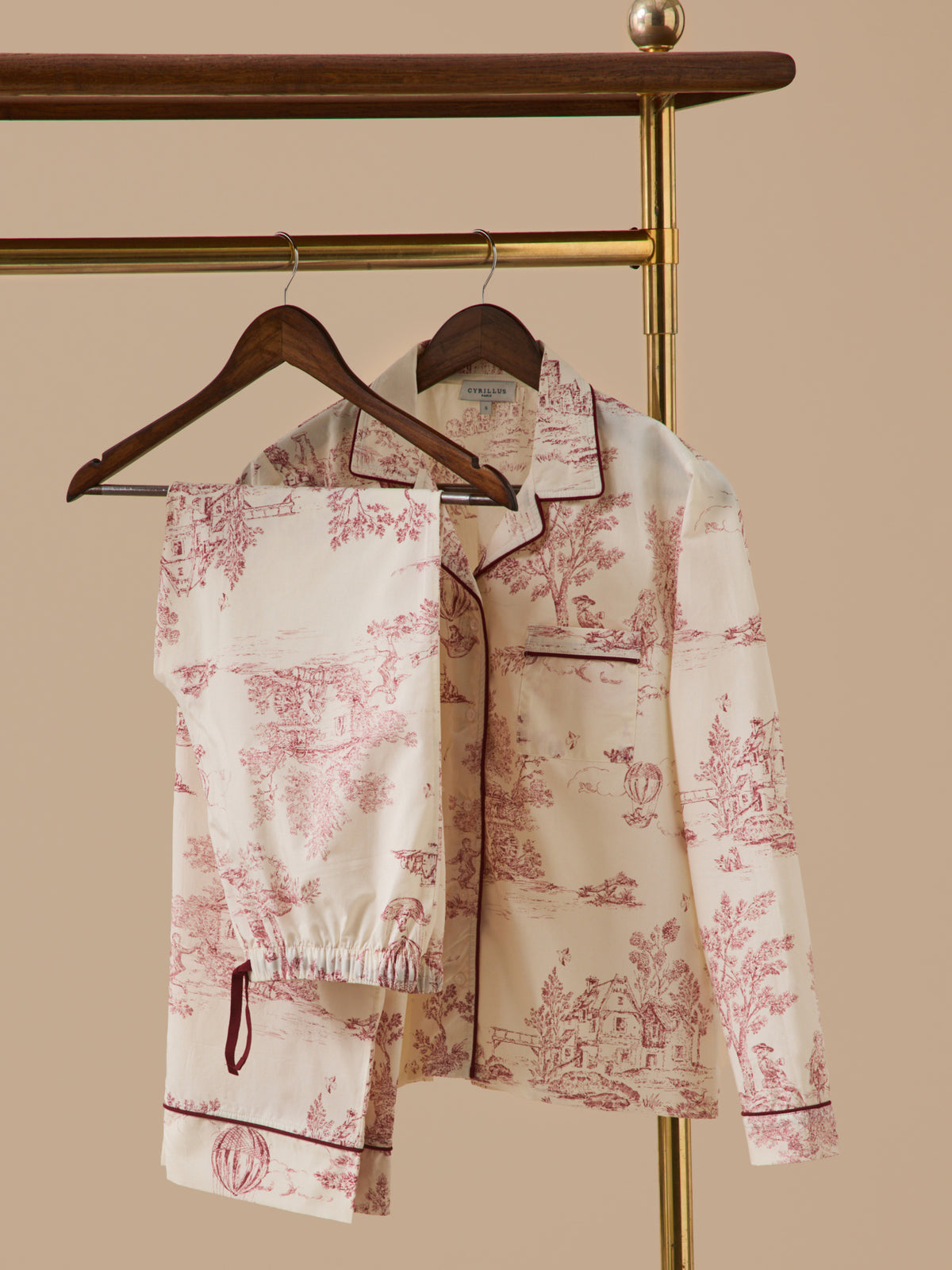 Pyjama Femme esprit toile de Jouy
