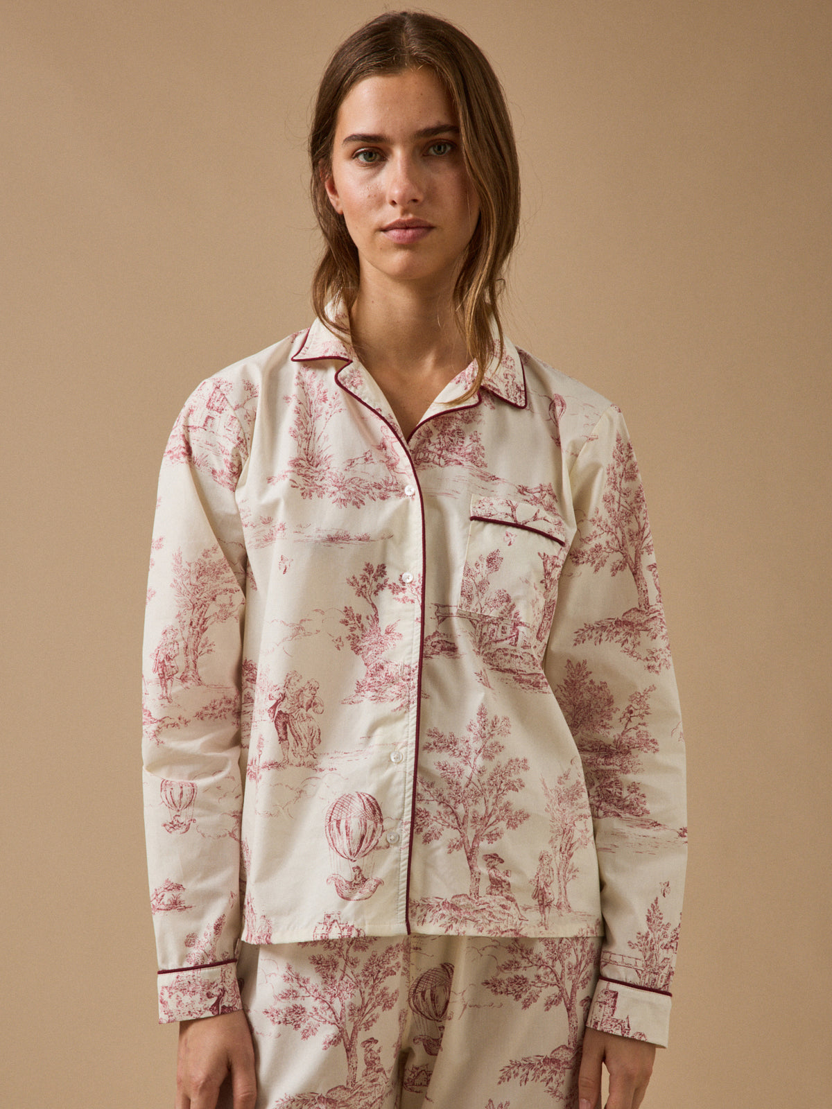 Pyjama Femme esprit toile de Jouy
