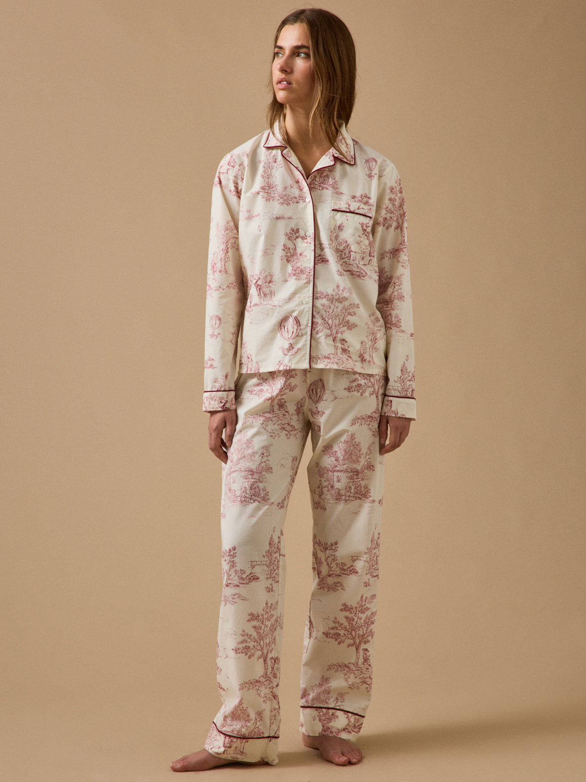 Pyjama Femme esprit toile de Jouy