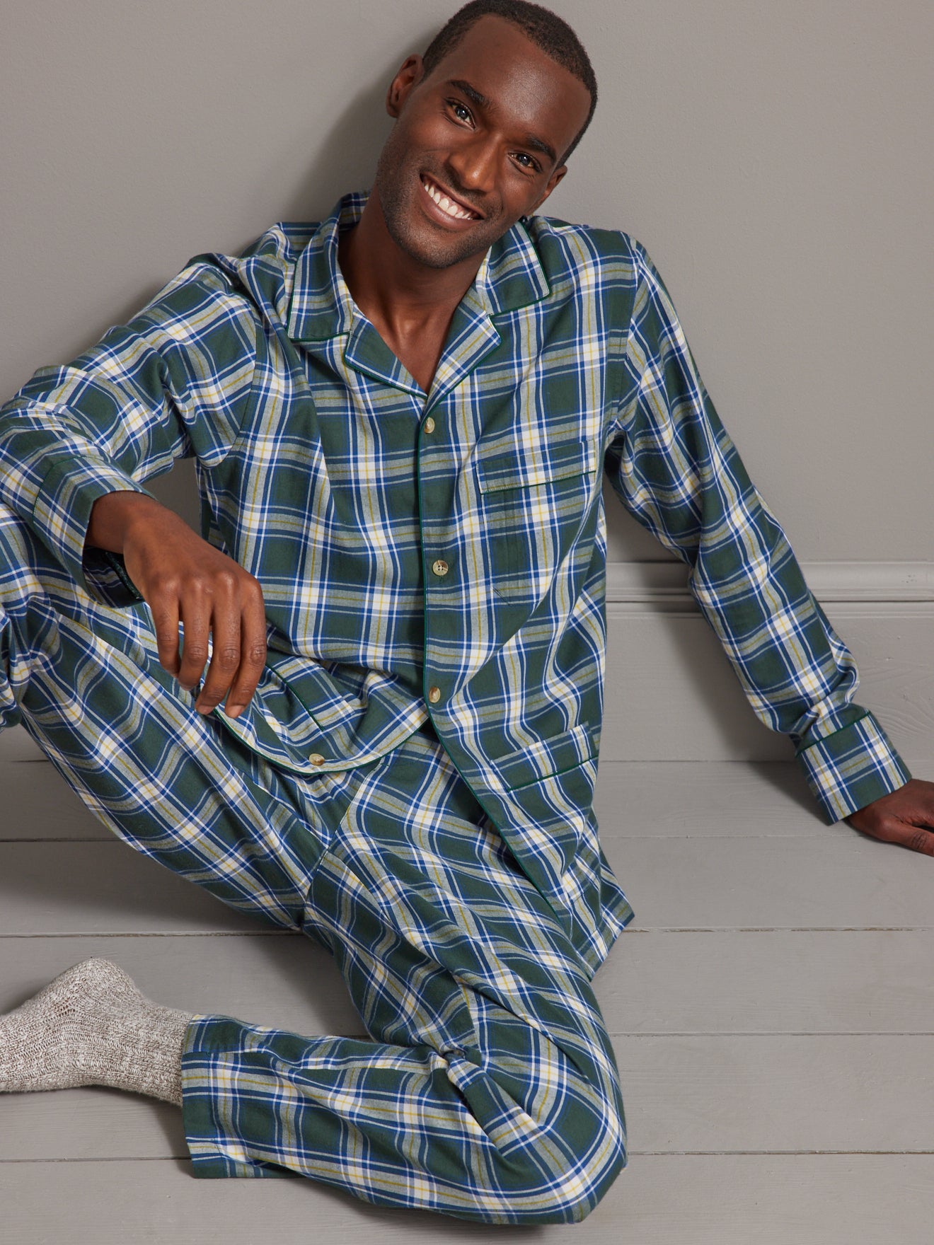 Pyjama carreaux homme