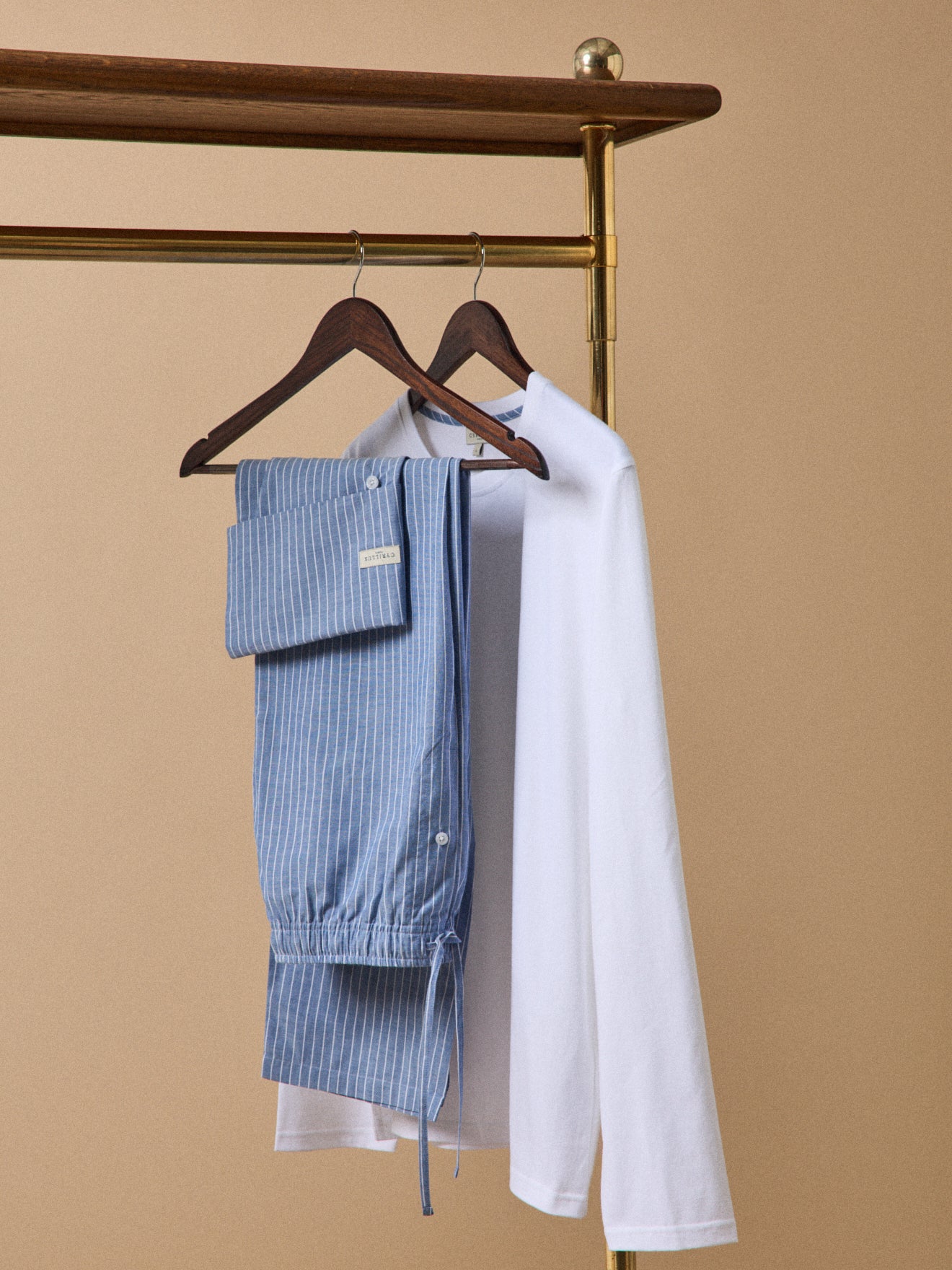 Pyjama bi-matière homme