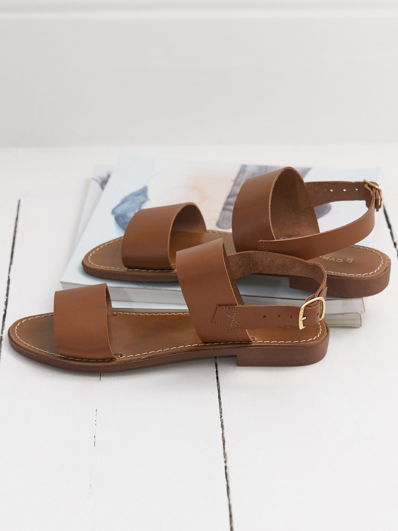 Sandales cuir fermeture boucle