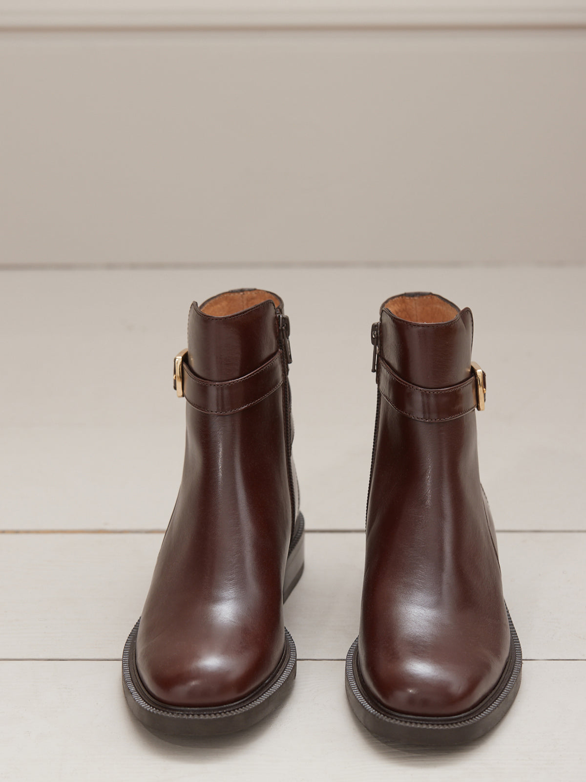 Boots cavalières cuir femme