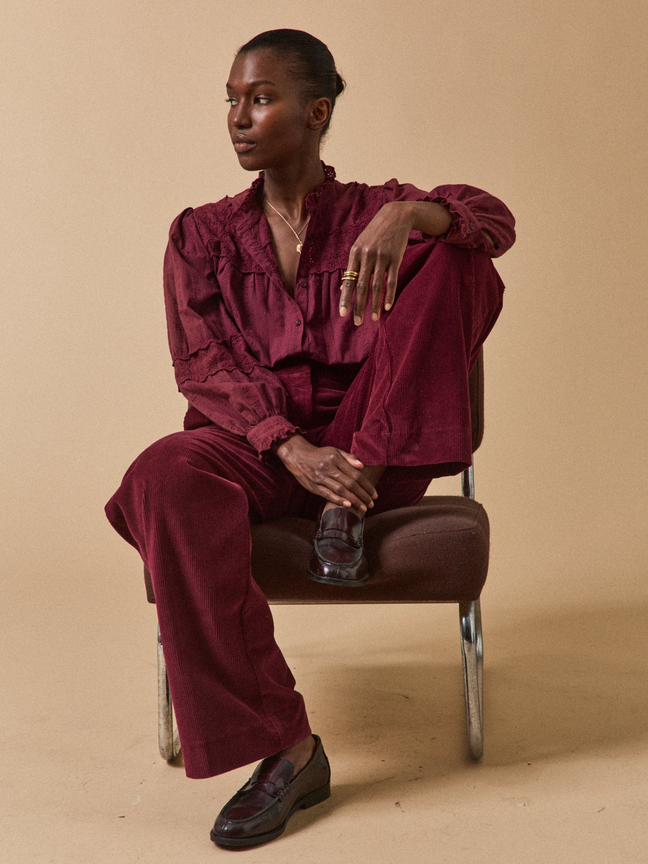 Mocassins cuir vernis femme