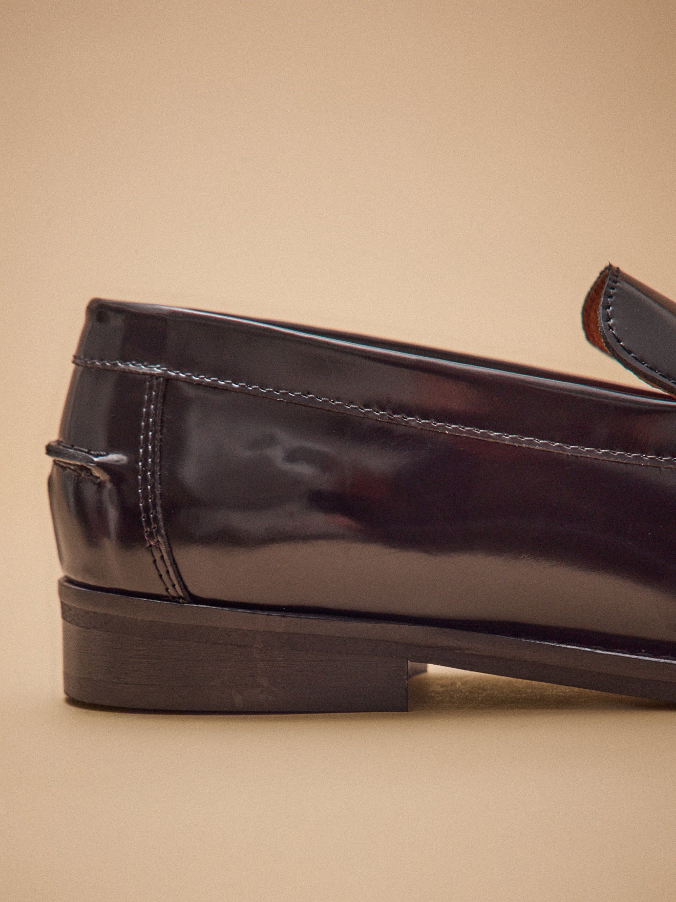 Mocassins cuir vernis femme