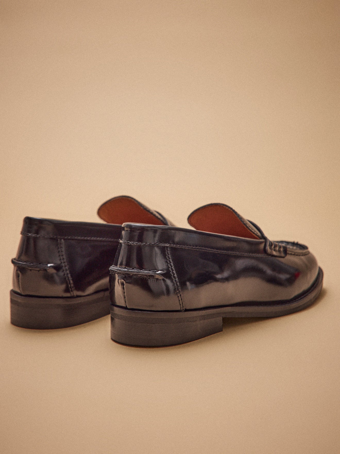 Mocassins cuir vernis femme