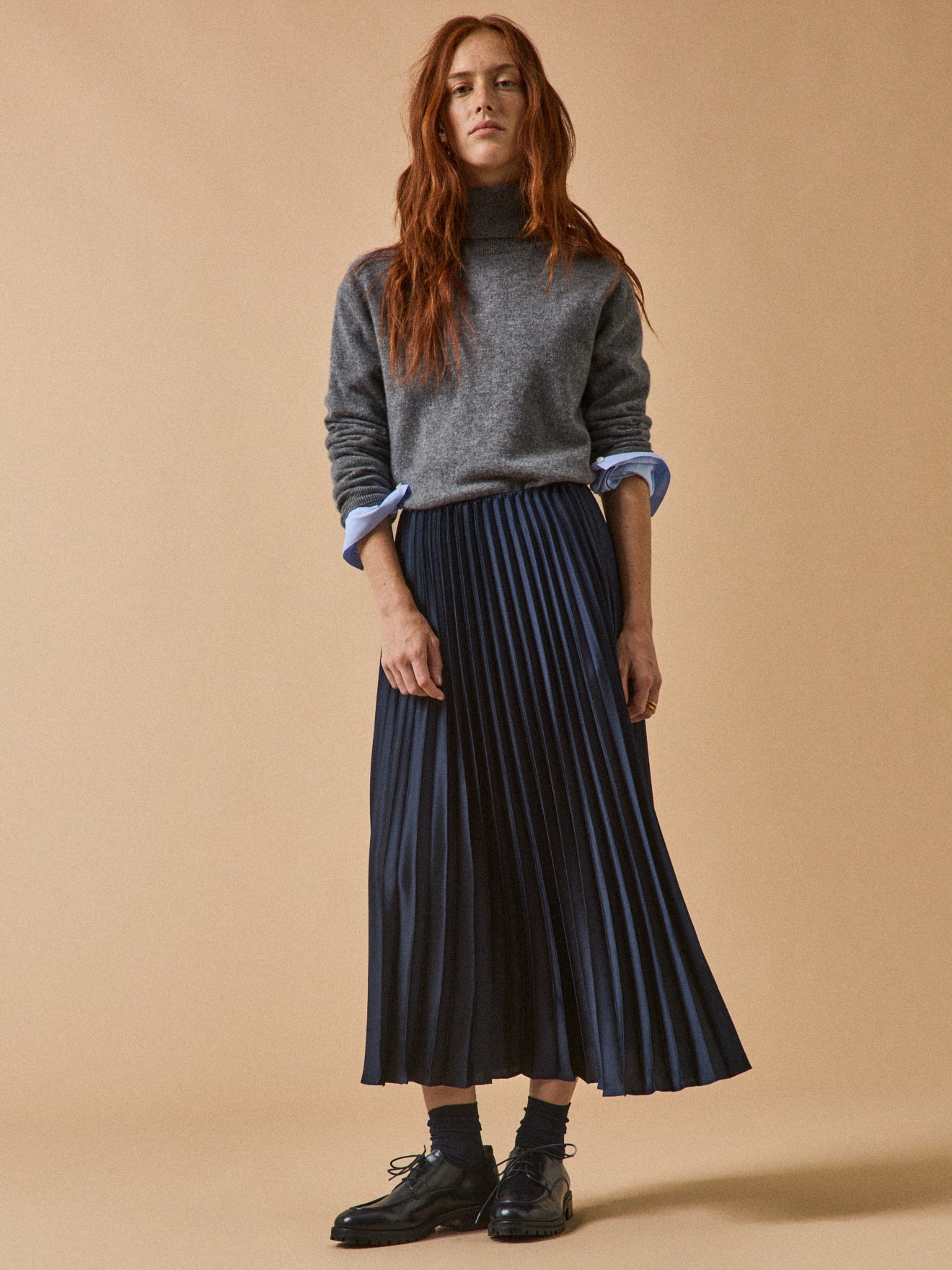 Derbies lacées cuir femme Cyrillus FR - Main Image