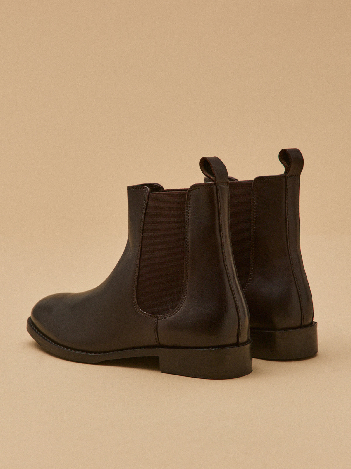 Boots chelsea cuir femme