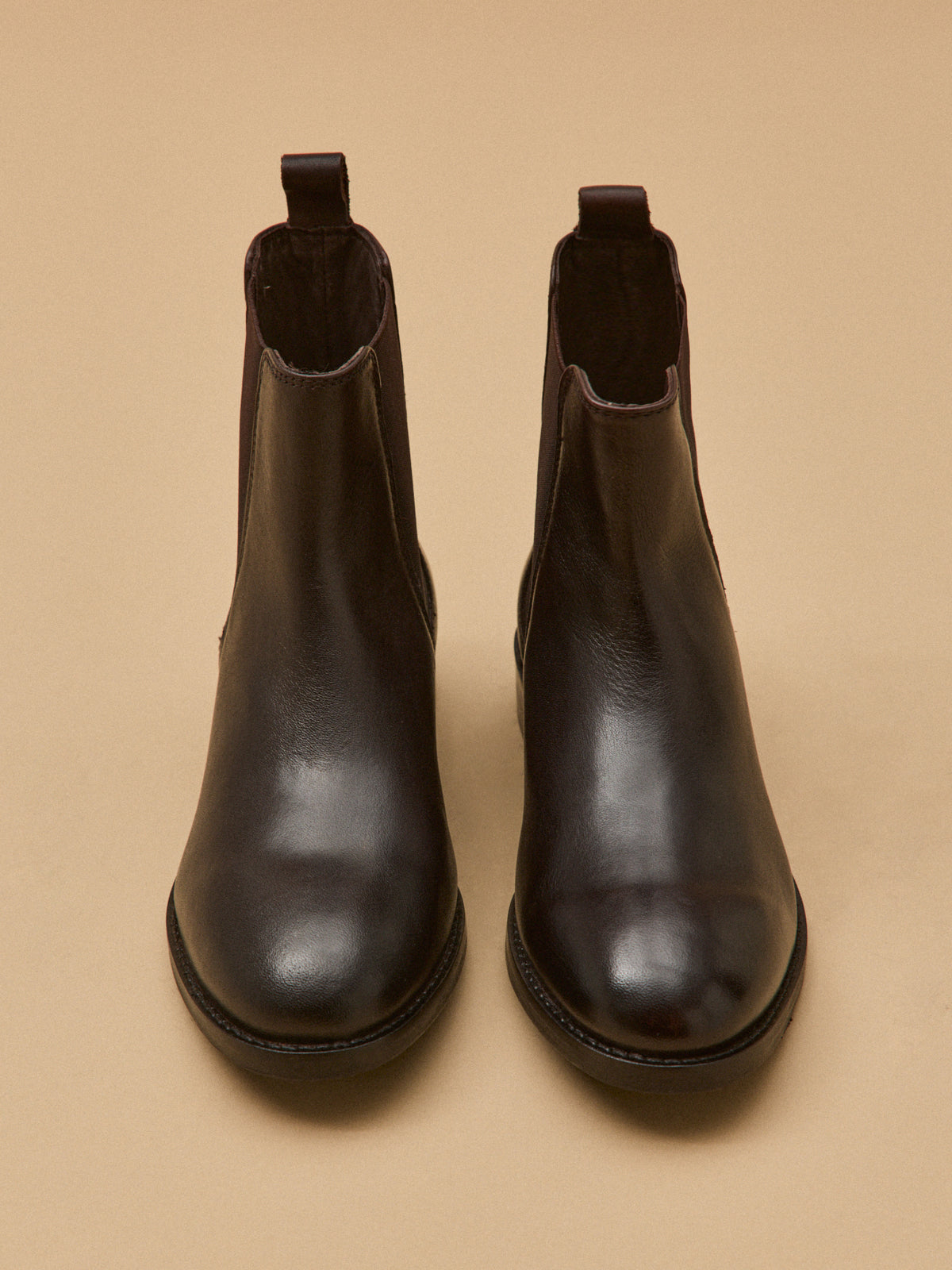 Boots chelsea cuir femme