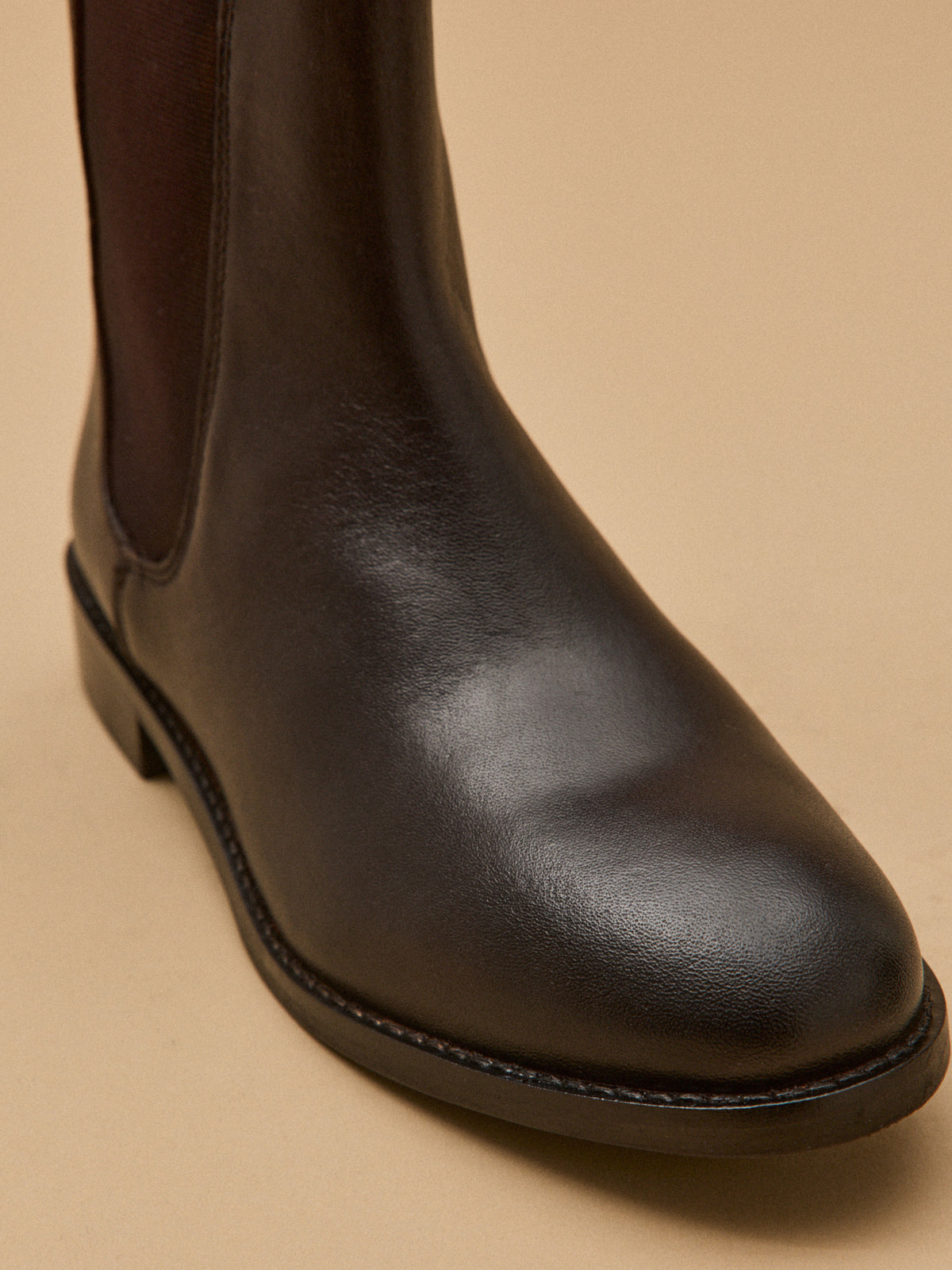 Boots chelsea cuir femme