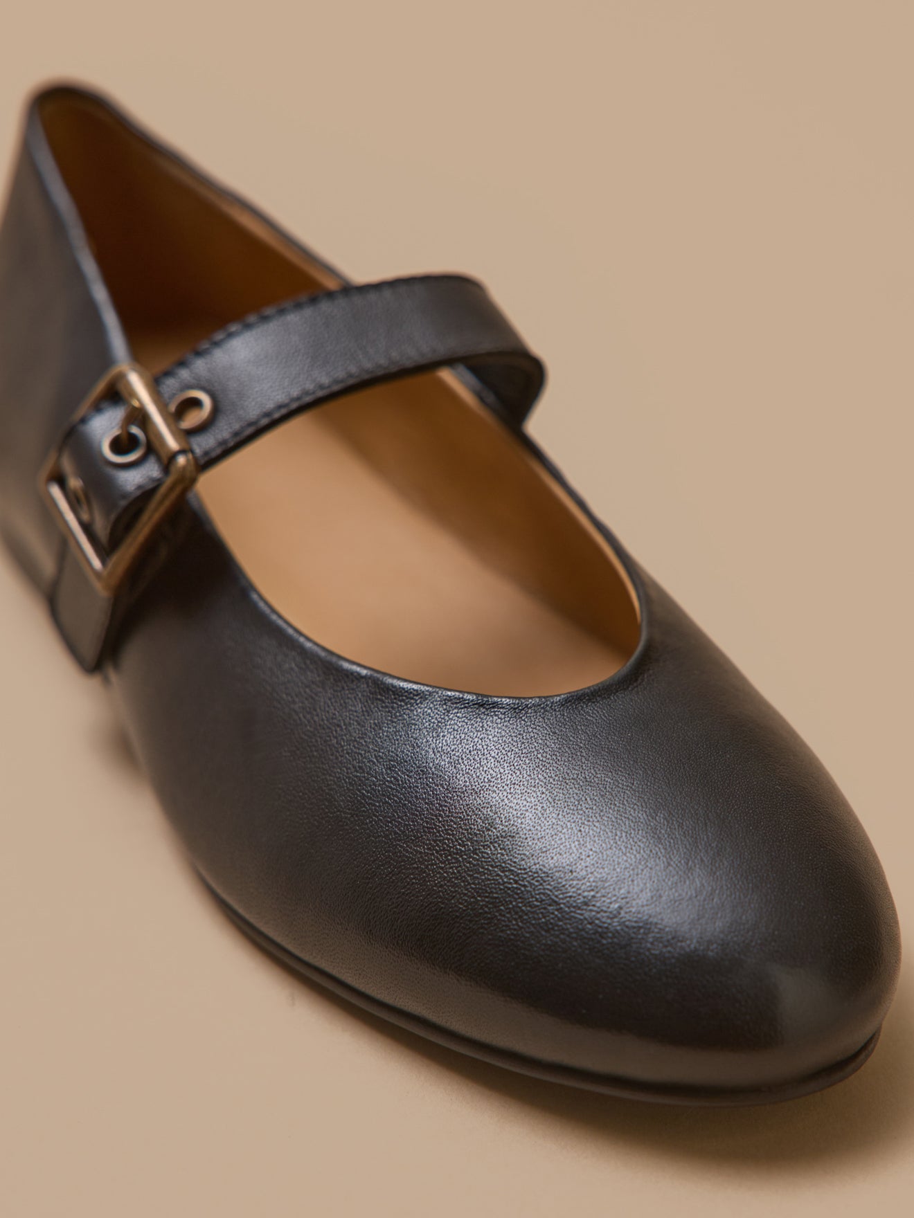 Ballerines à bride cuir femme