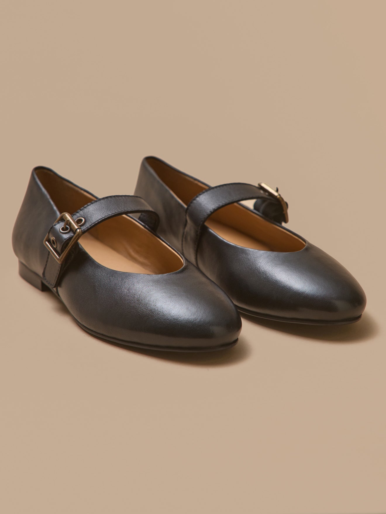 Ballerines à bride cuir femme