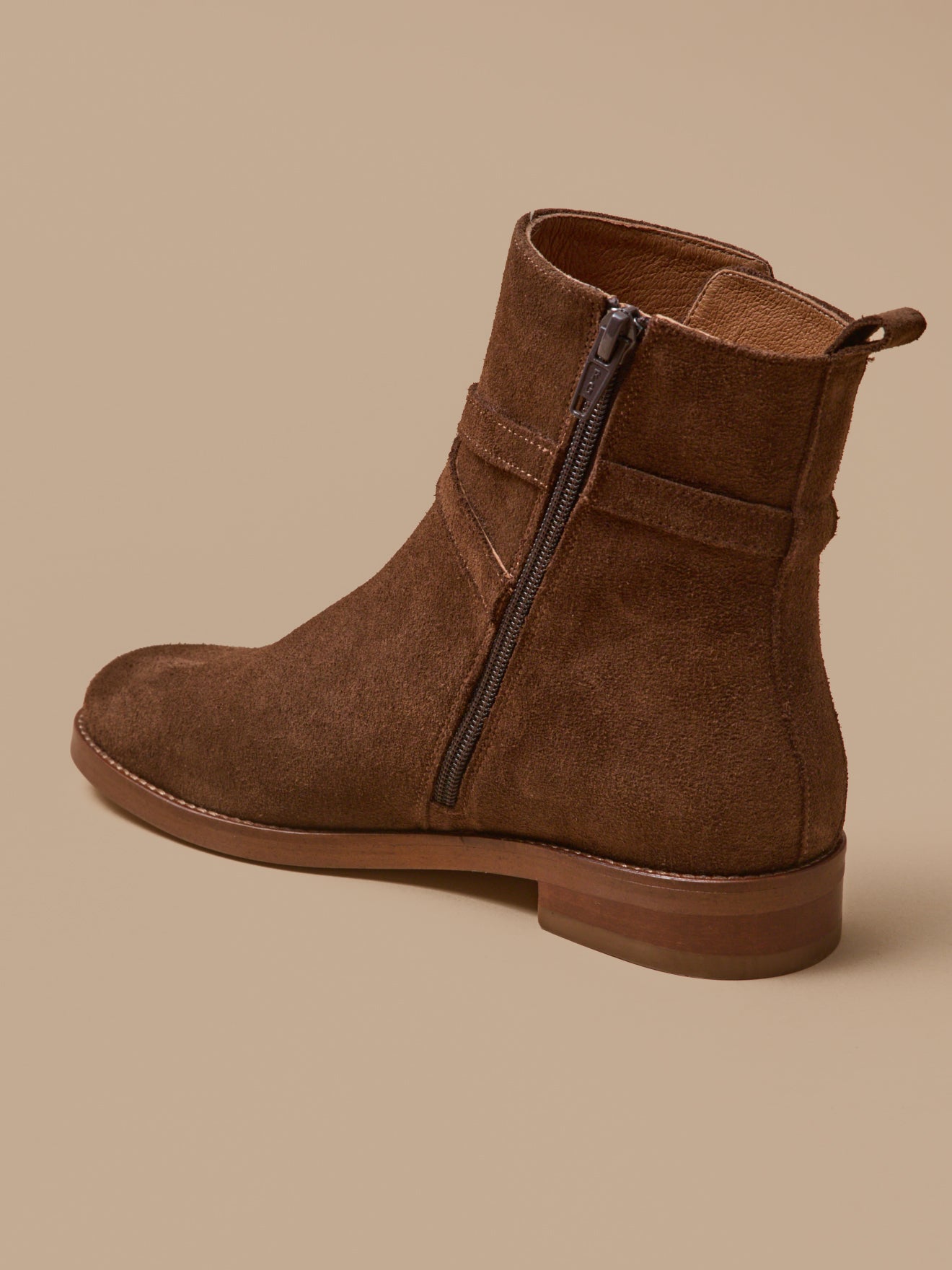 Boots cuir femme