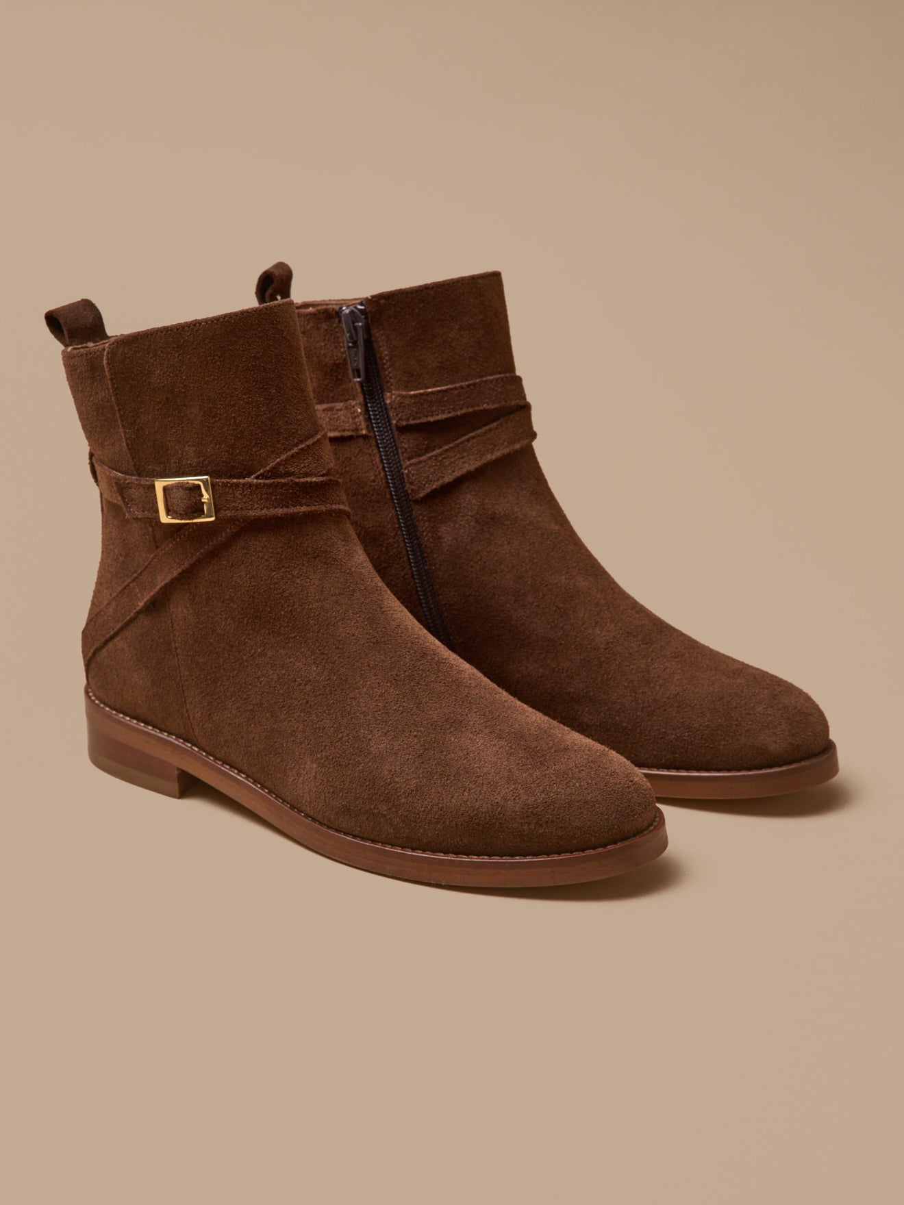 Boots cuir femme