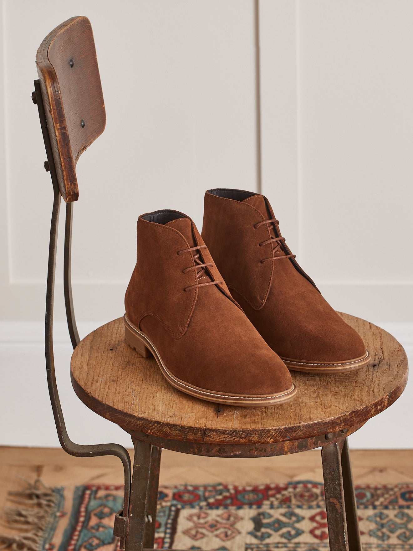 Derbies montants à lacets cuir homme