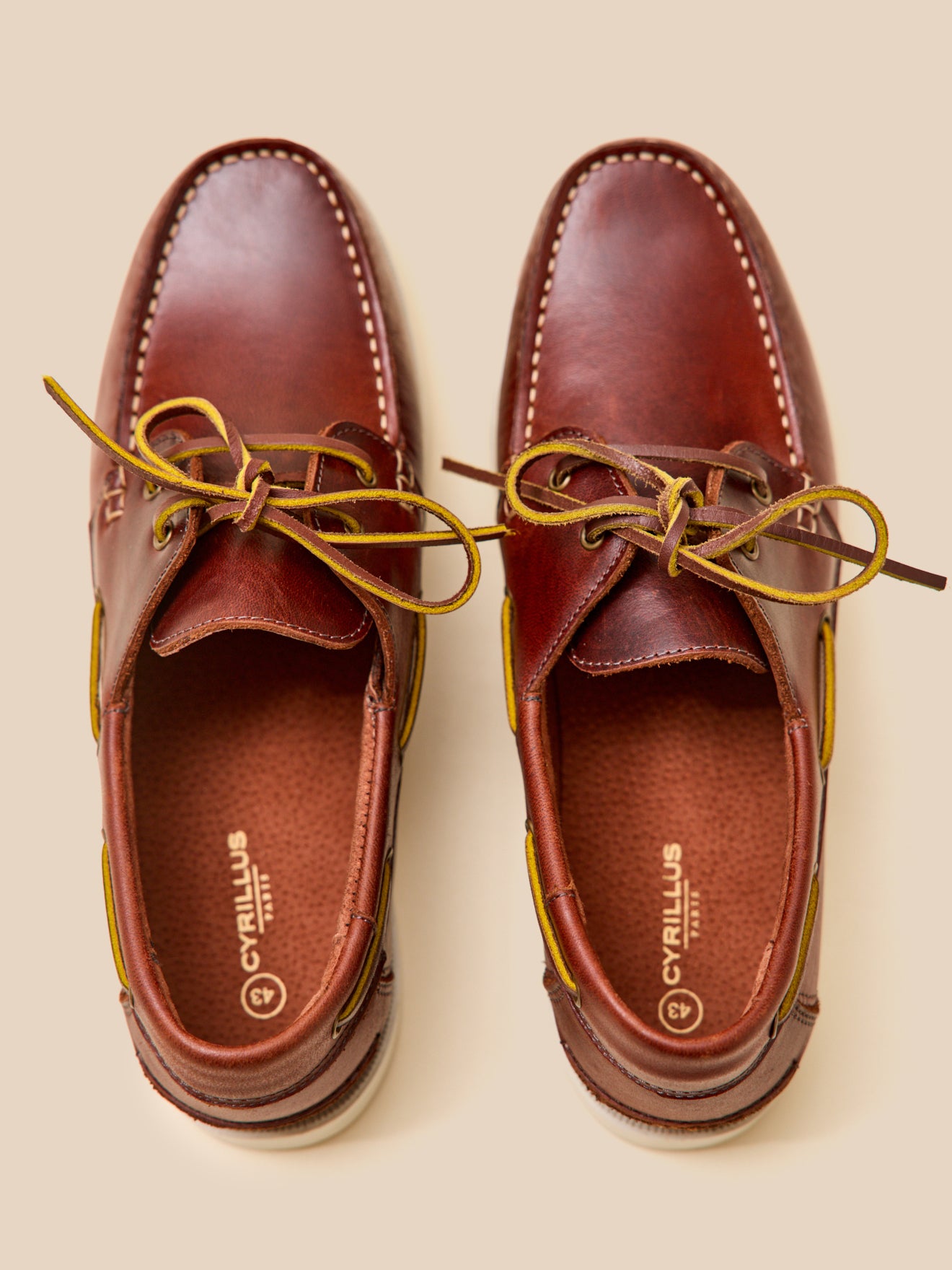 Chaussures bateau cuir homme