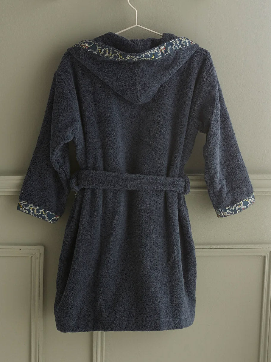 Peignoir enfant en éponge et tissu Liberty