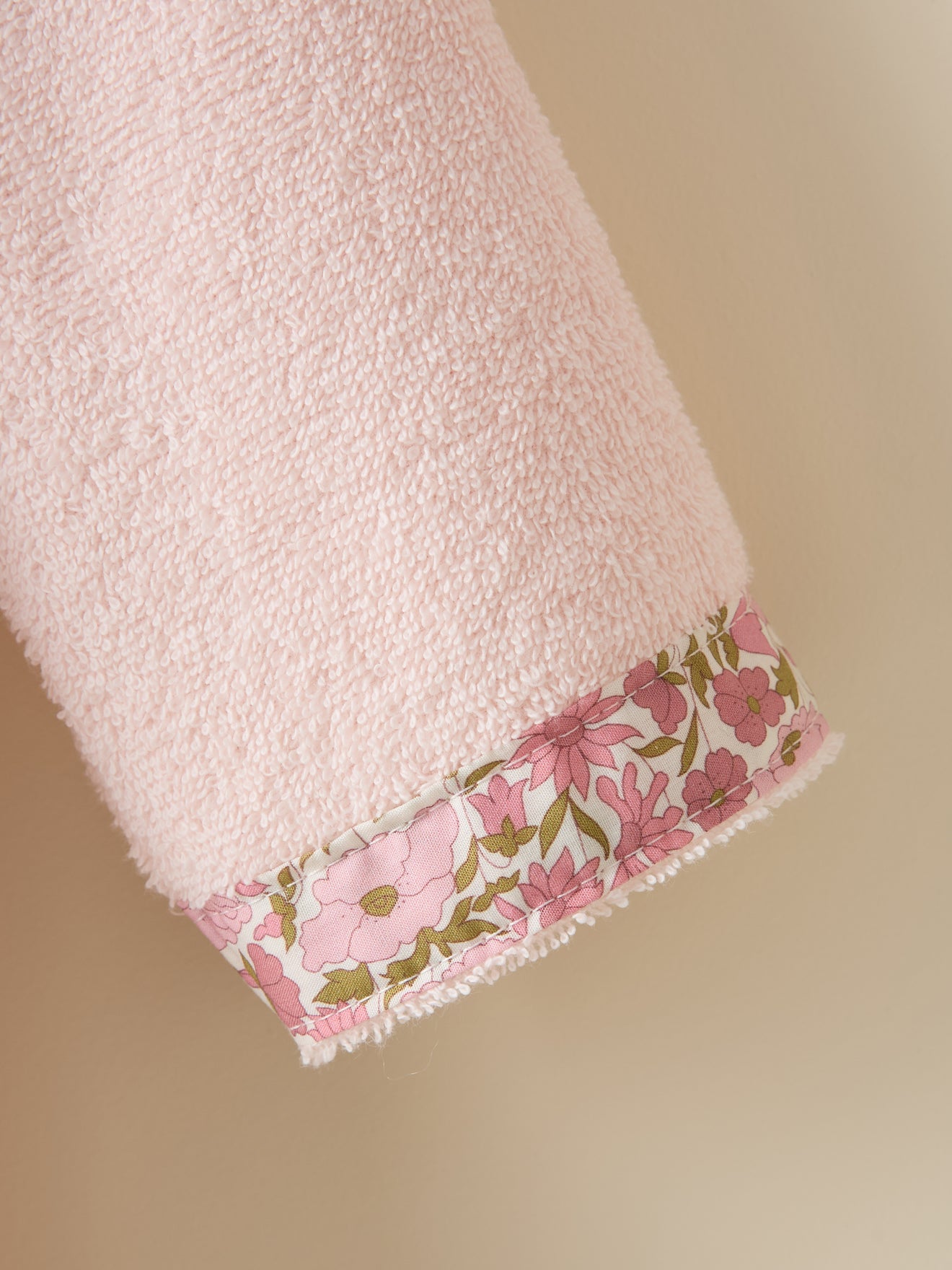 Peignoir enfant en éponge et tissu Liberty