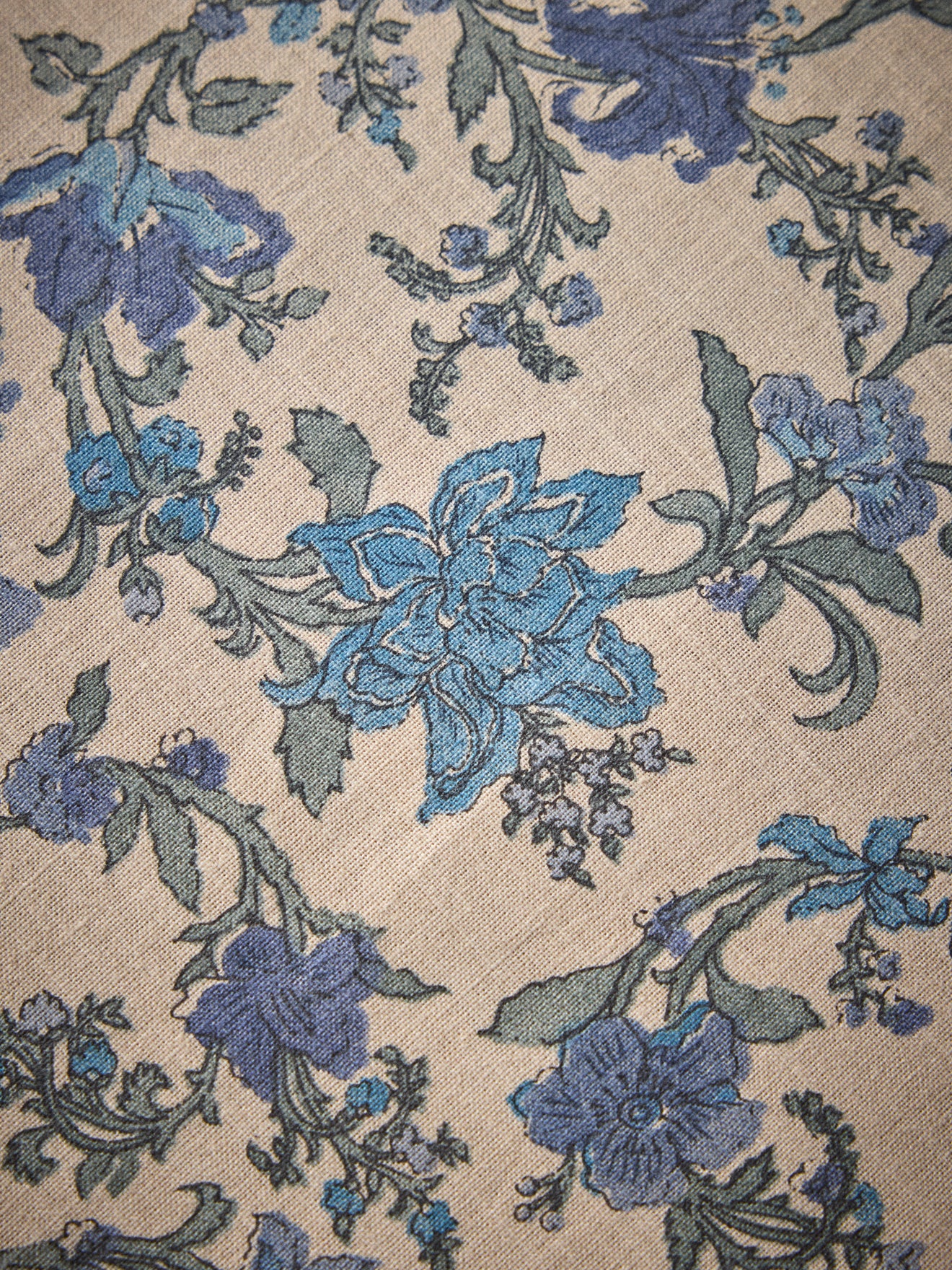 Nappe Aurore en coton tramé aspect lin