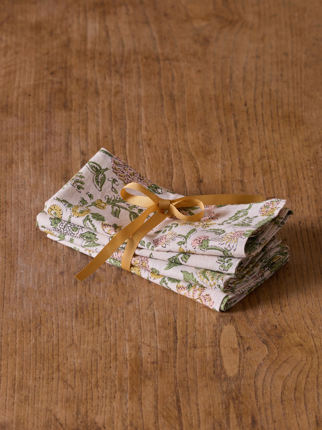 Serviettes de table imprimé indien par lot de 4