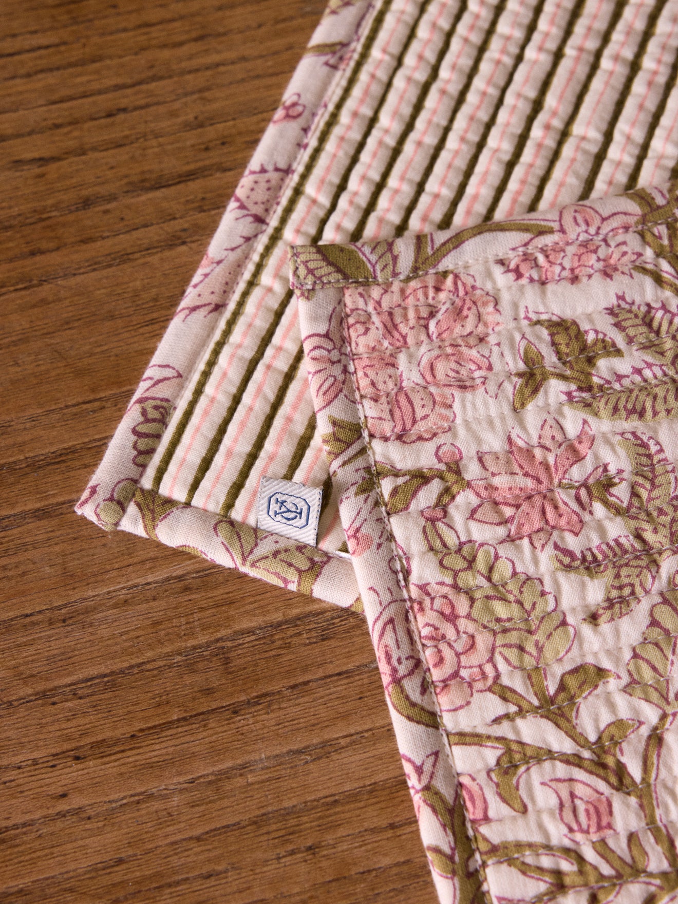 Set de table par lot de 2 imprimé Rosa