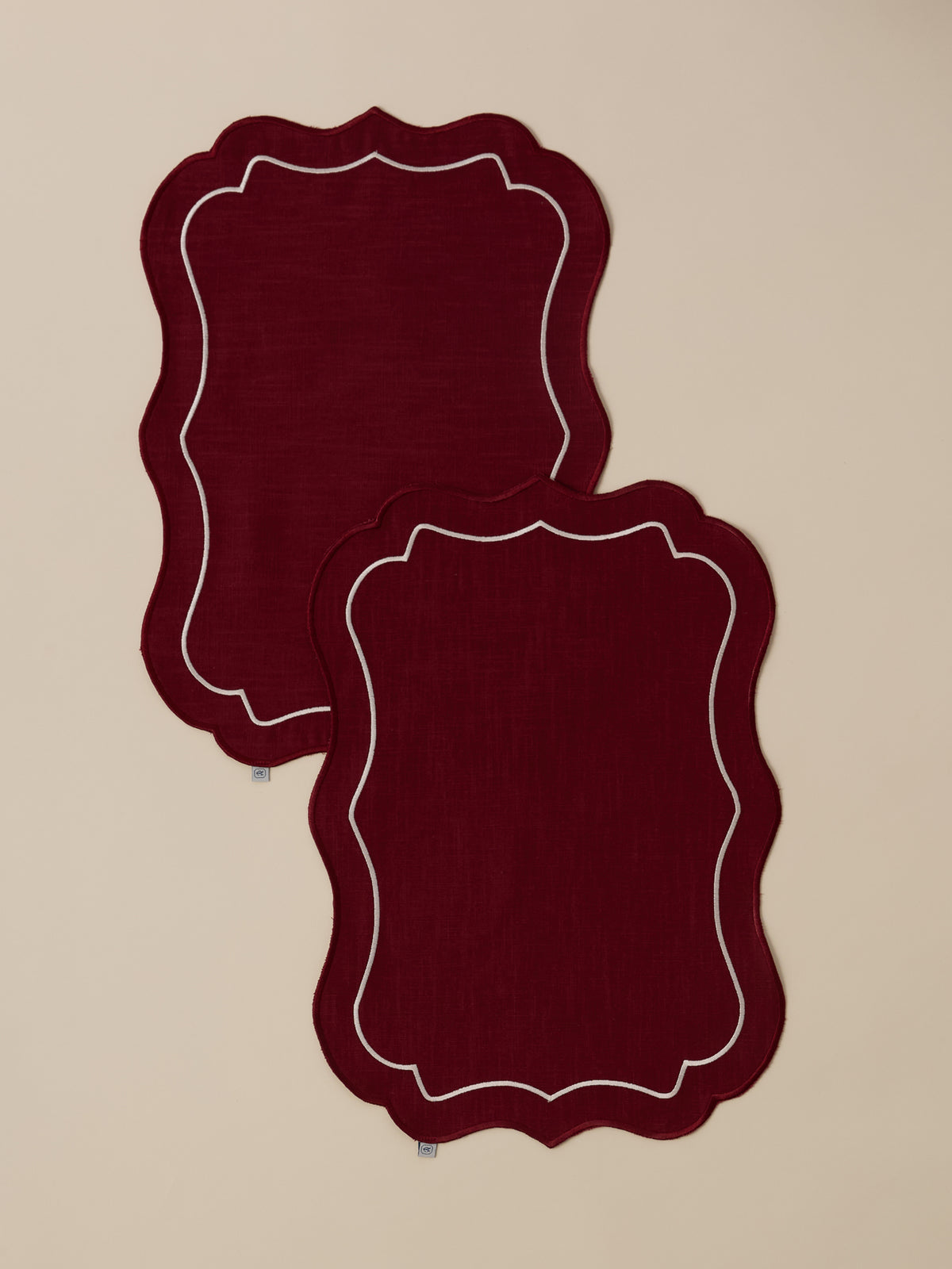 Sets de table brodés par lot de 2