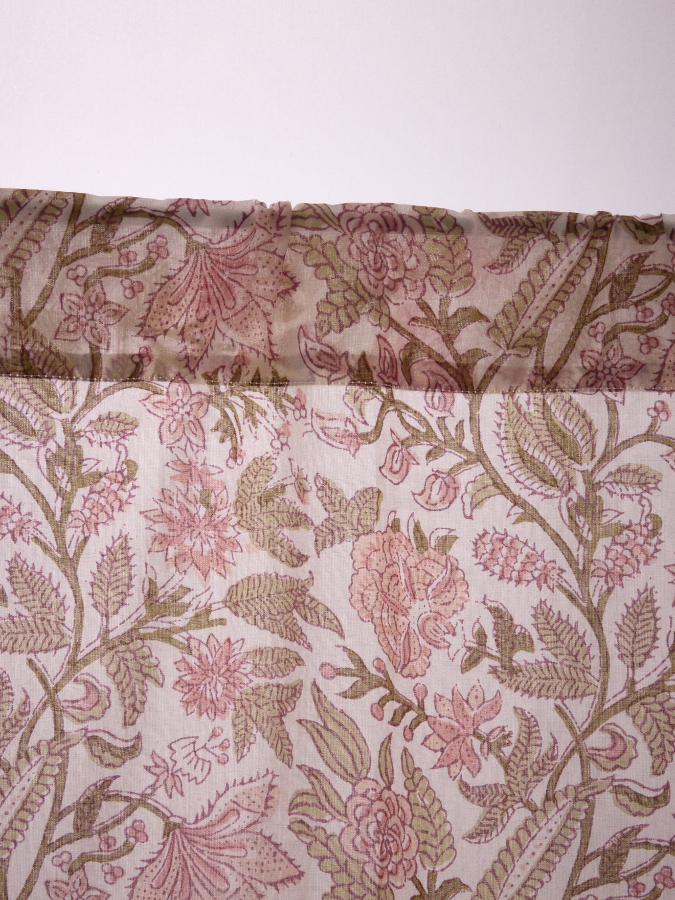 Brise-bise coton imprimé indien Rosa