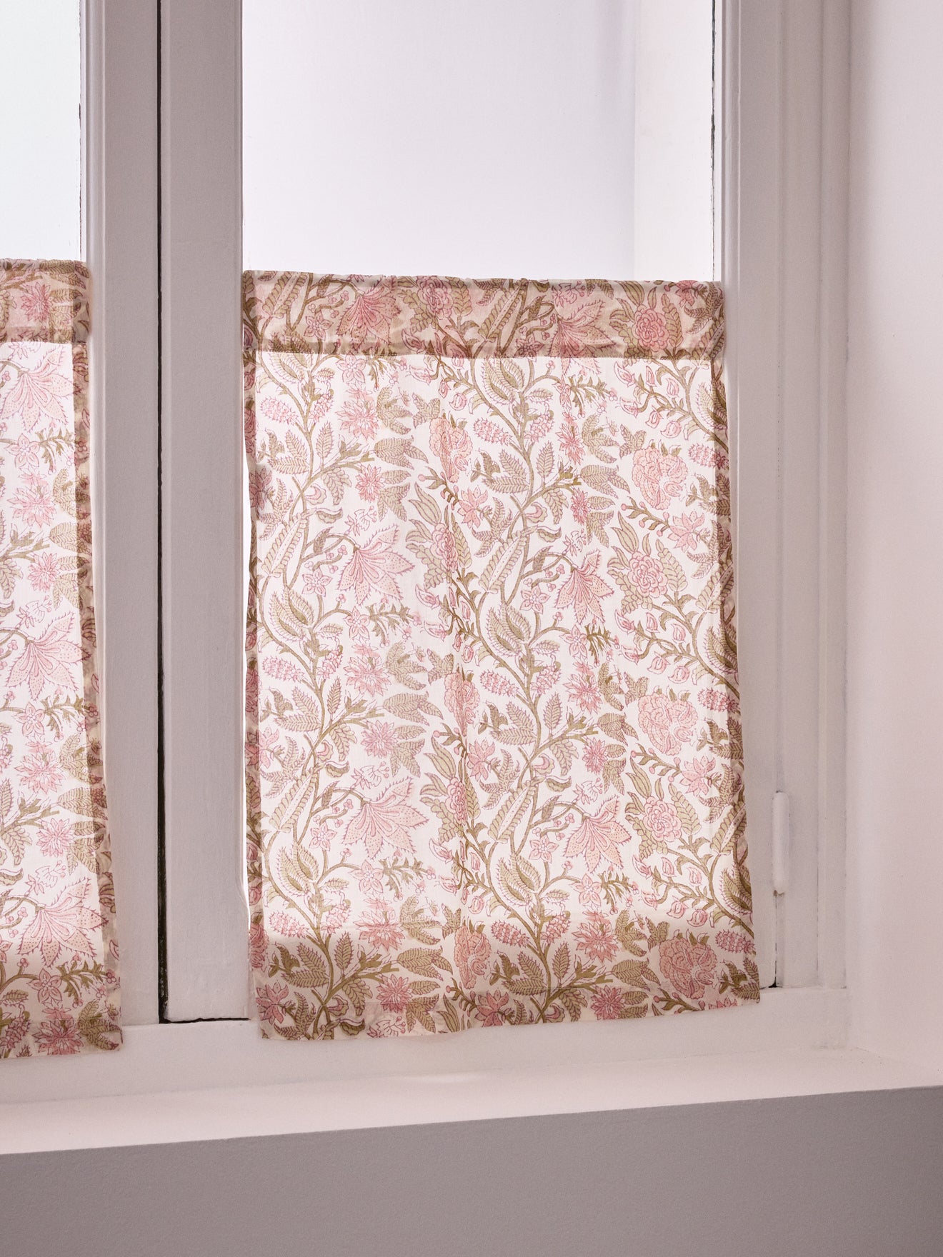 Brise-bise coton imprimé indien Rosa