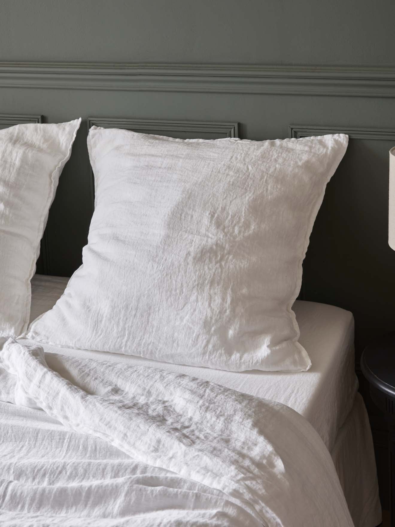 Taie d'oreiller lin lavé "Cocoon"