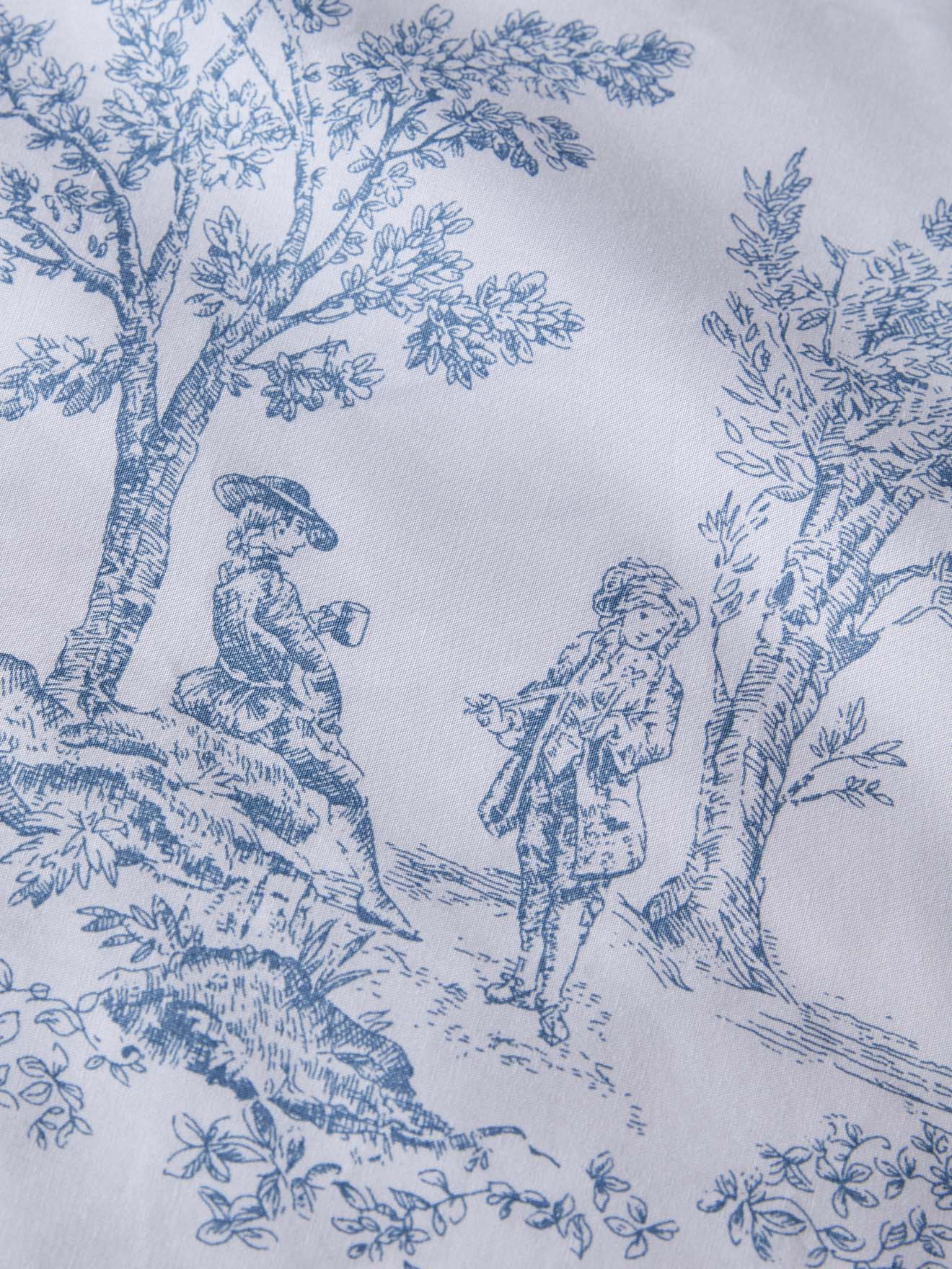 Taie d'oreiller percale de coton "Esprit Toile de Jouy"