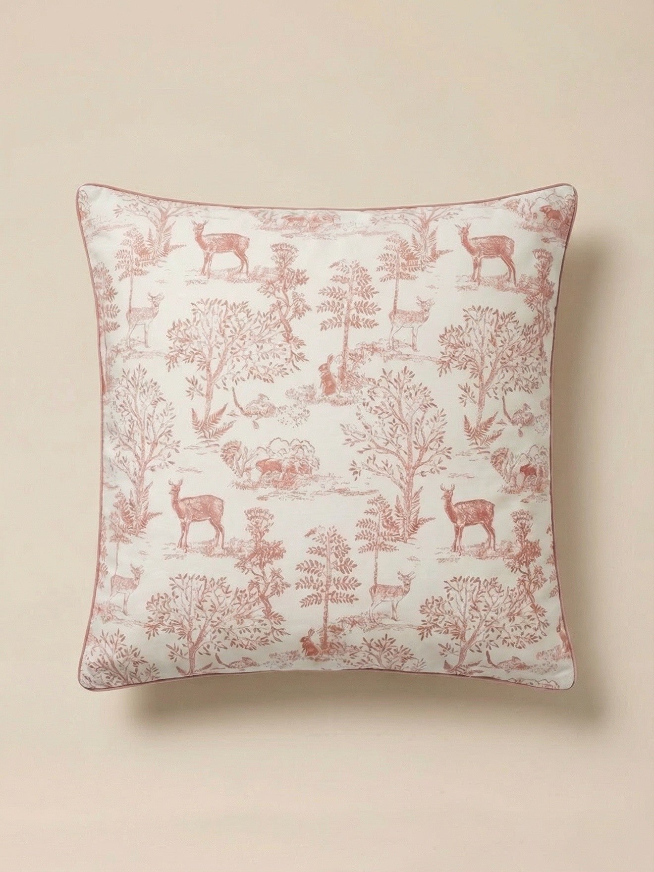 Taie d'oreiller coton "Esprit petit Jouy"