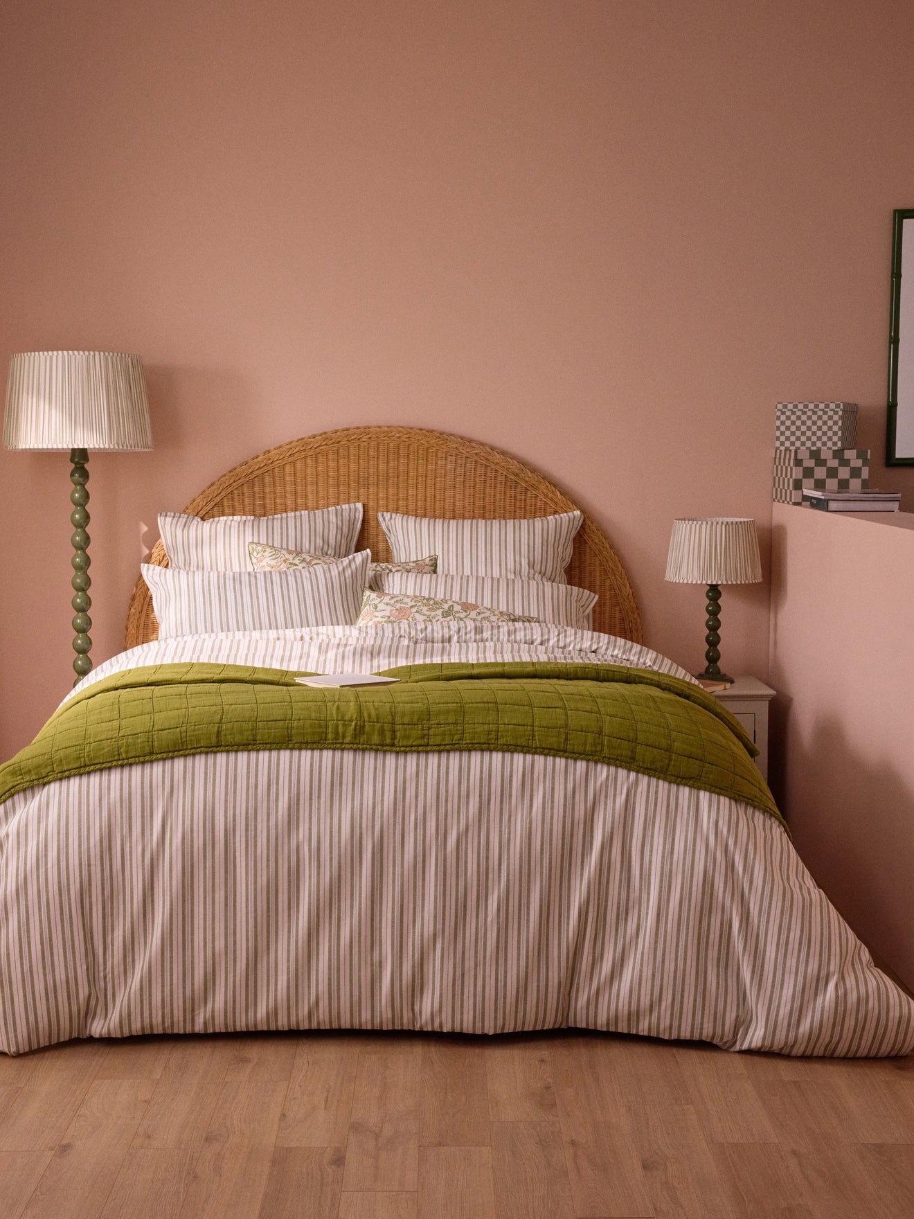 Taie d'oreiller coton tramé aspect lin "Transat"