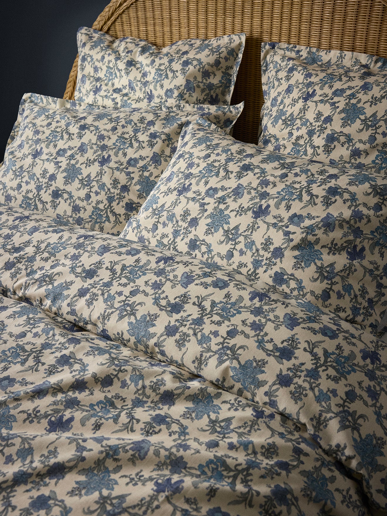 Taie d'oreiller coton aspect lin "Aurore"