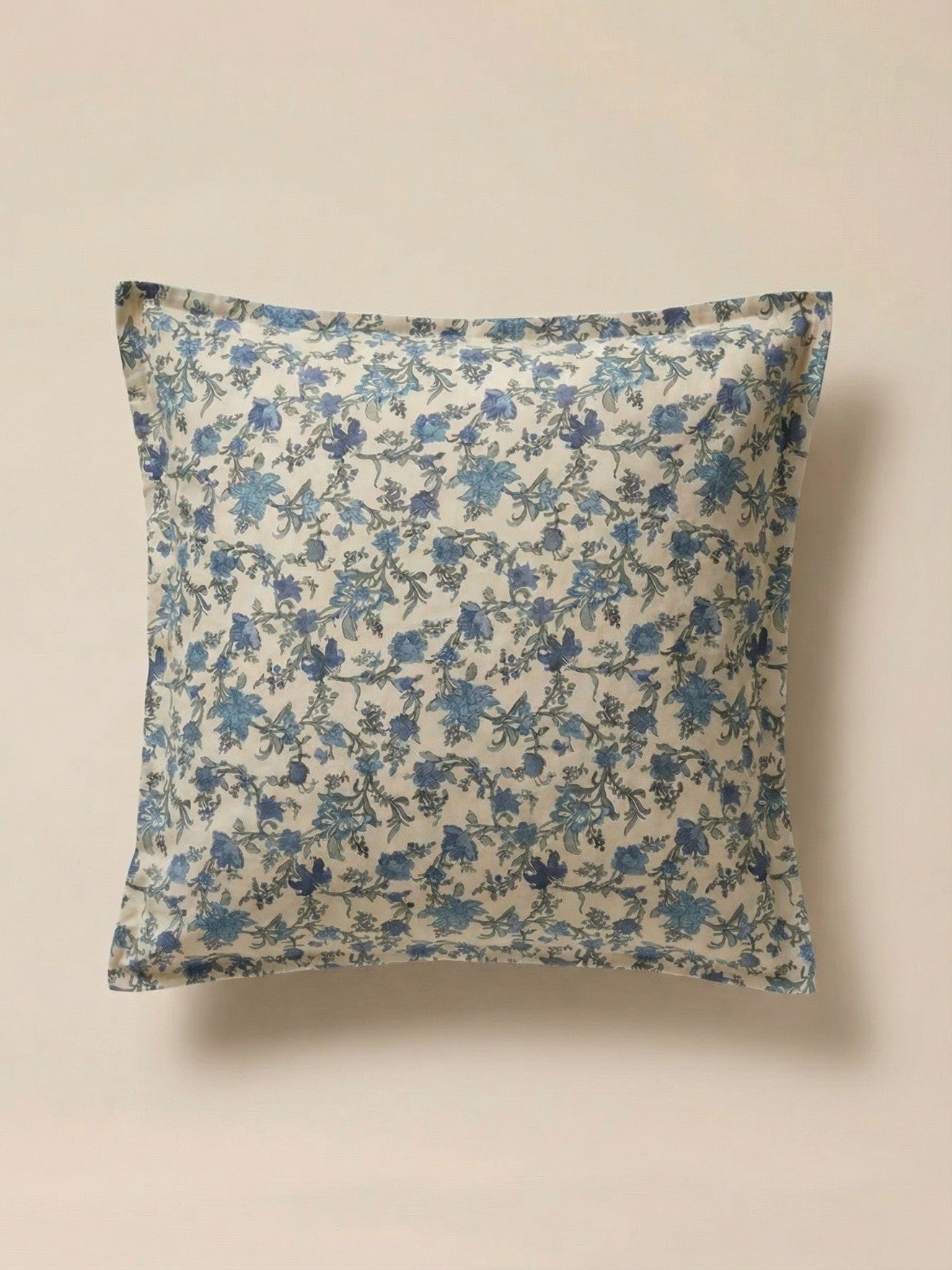 Taie d'oreiller coton aspect lin "Aurore"