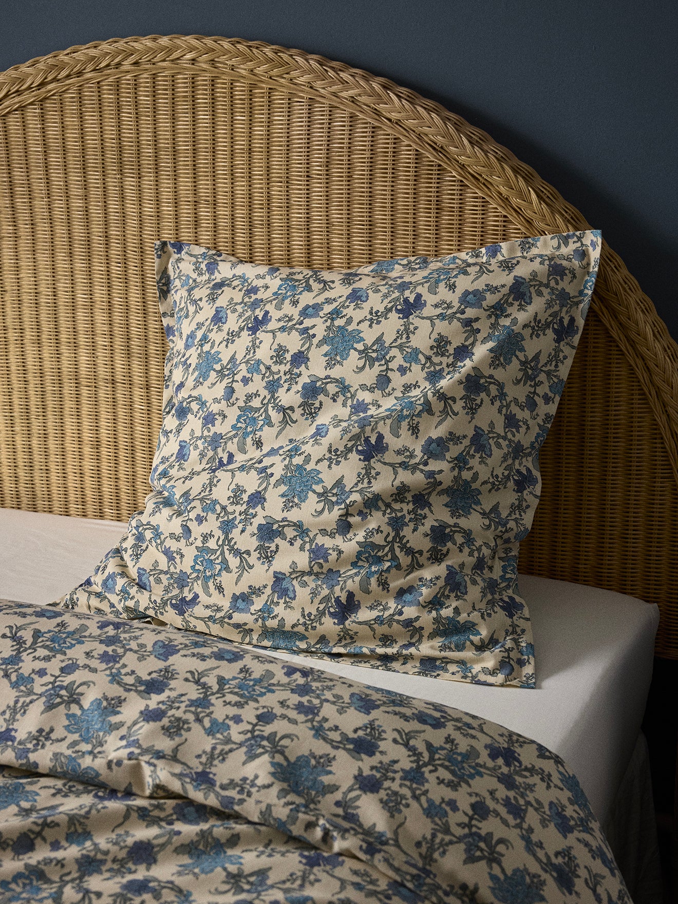 Taie d'oreiller coton aspect lin "Aurore"