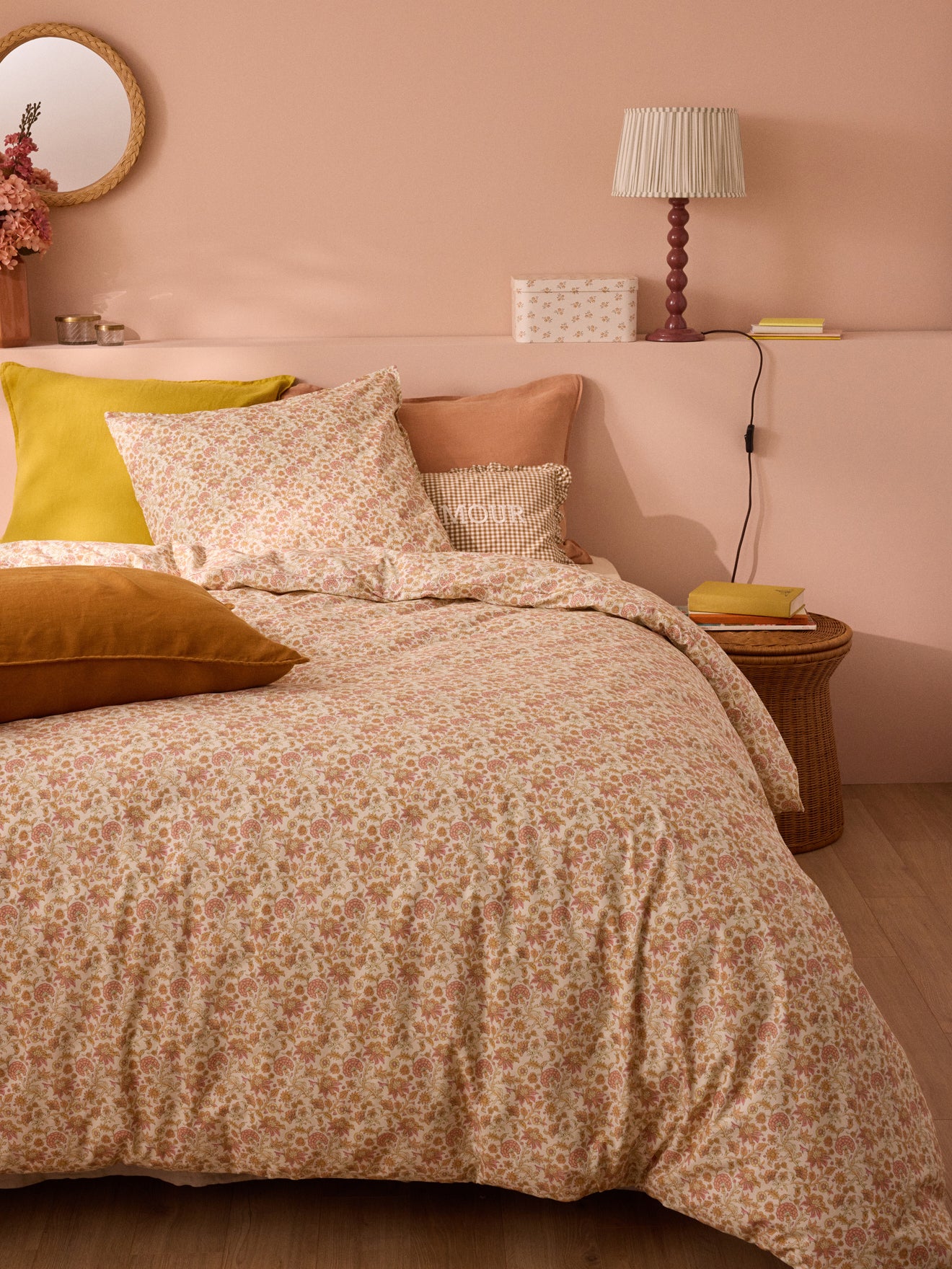 Taie d'oreiller percale de coton "Agathe"