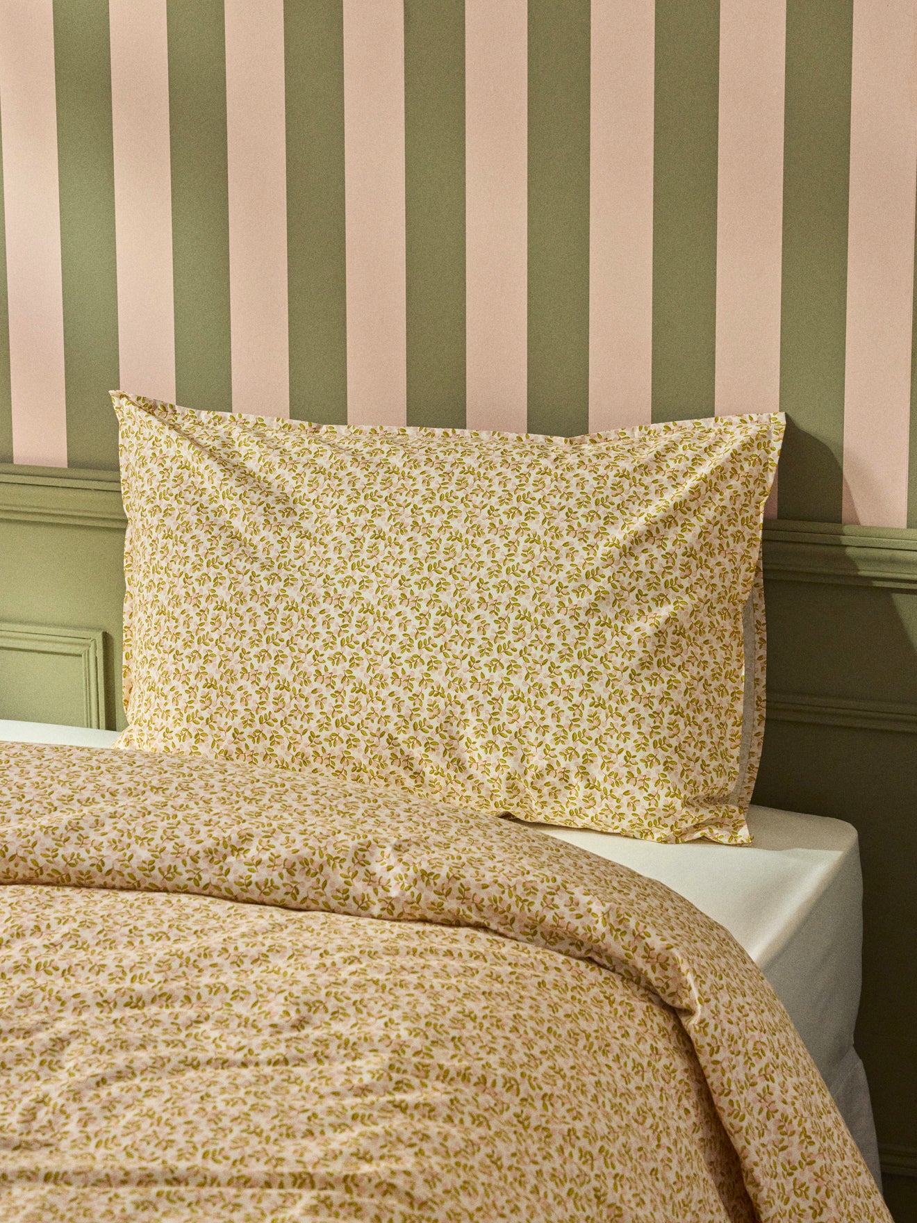 Taie d'oreiller percale de coton "Albertine"