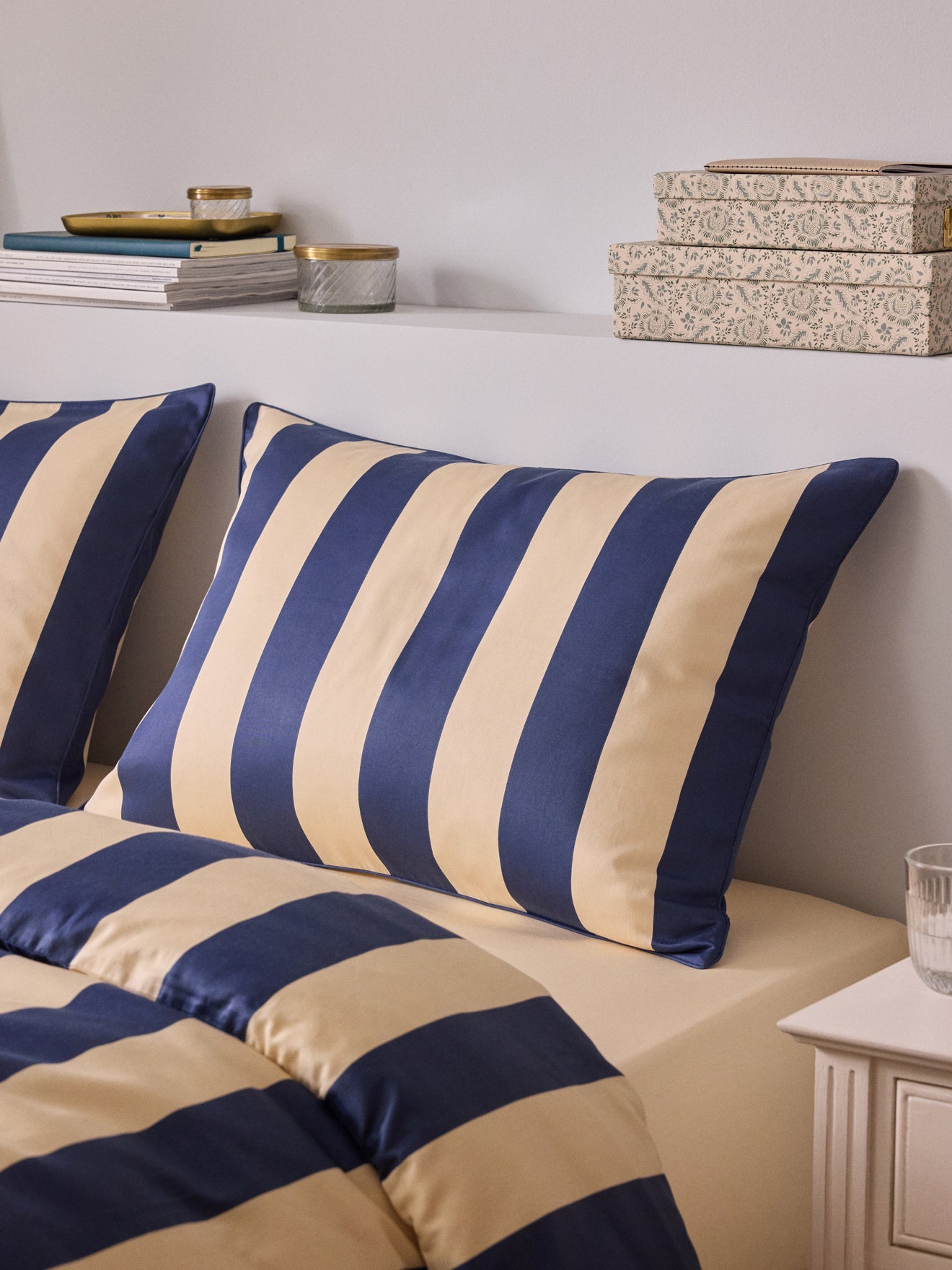 Taie d'oreiller satin de coton "Maxine"