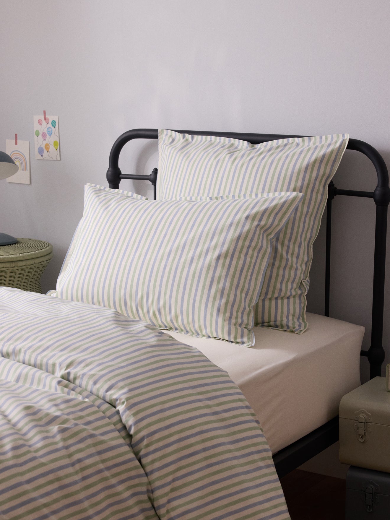 Taie d'oreiller percale de coton "Marcelle"