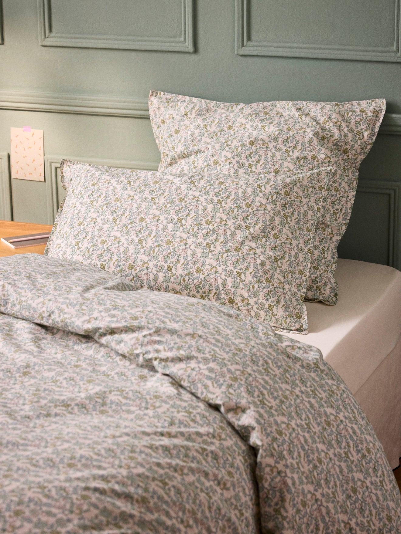 Taie d'oreiller percale de coton "Mariette"