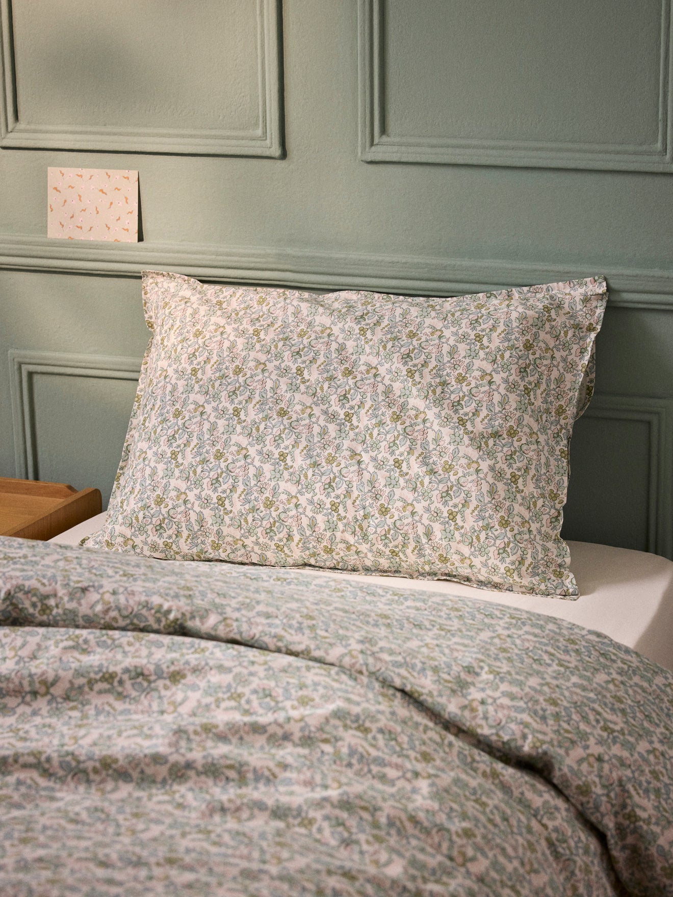 Taie d'oreiller percale de coton "Mariette"