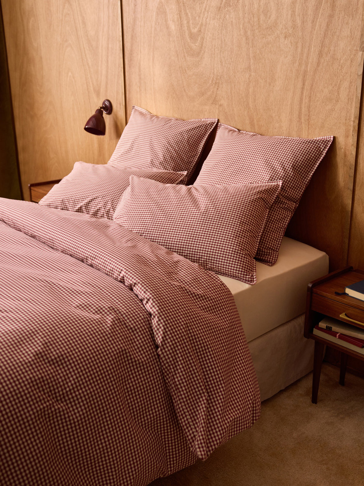 Taie d'oreiller percale de coton "Vichy"